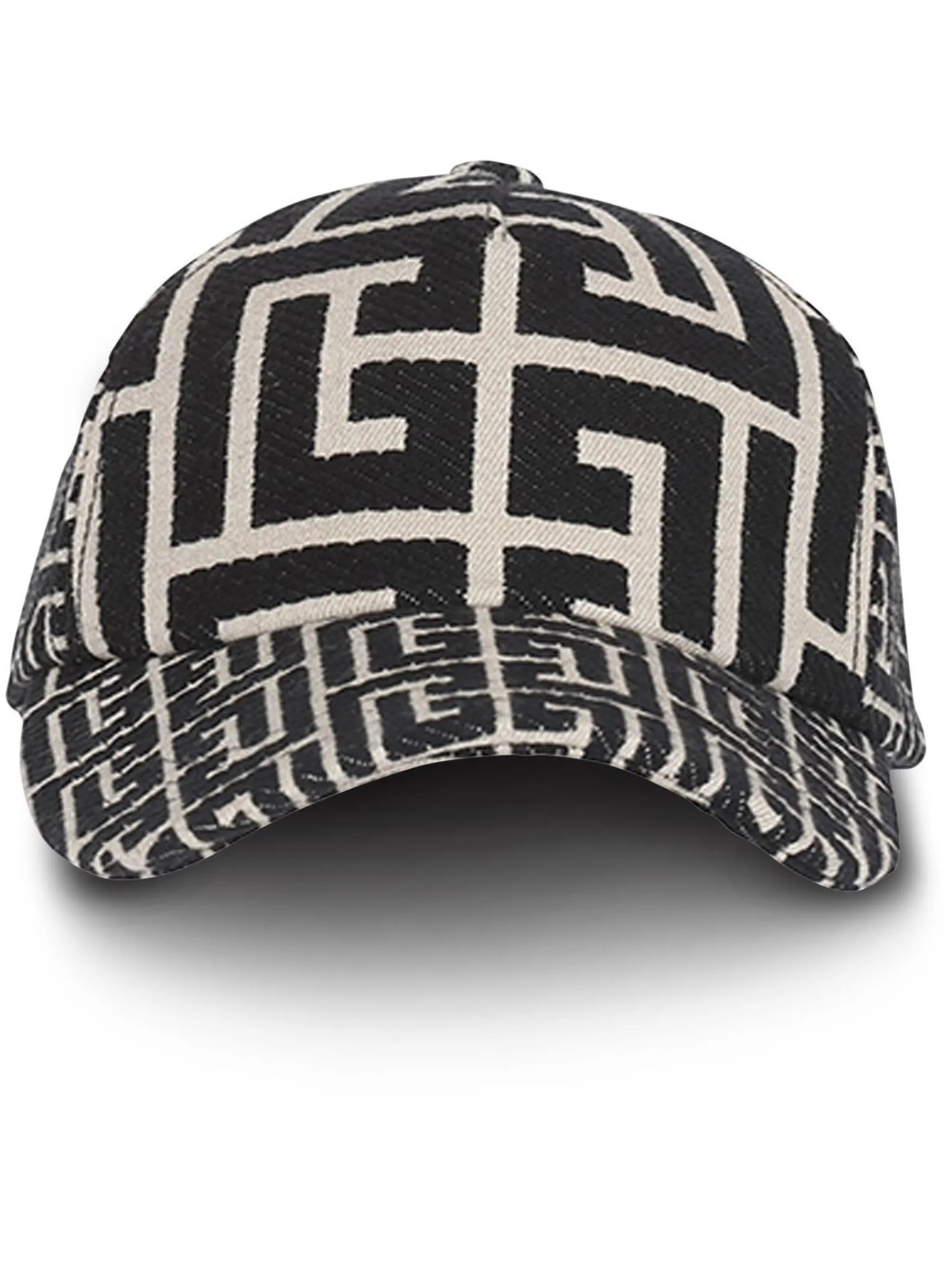 monogram jacquard cap
