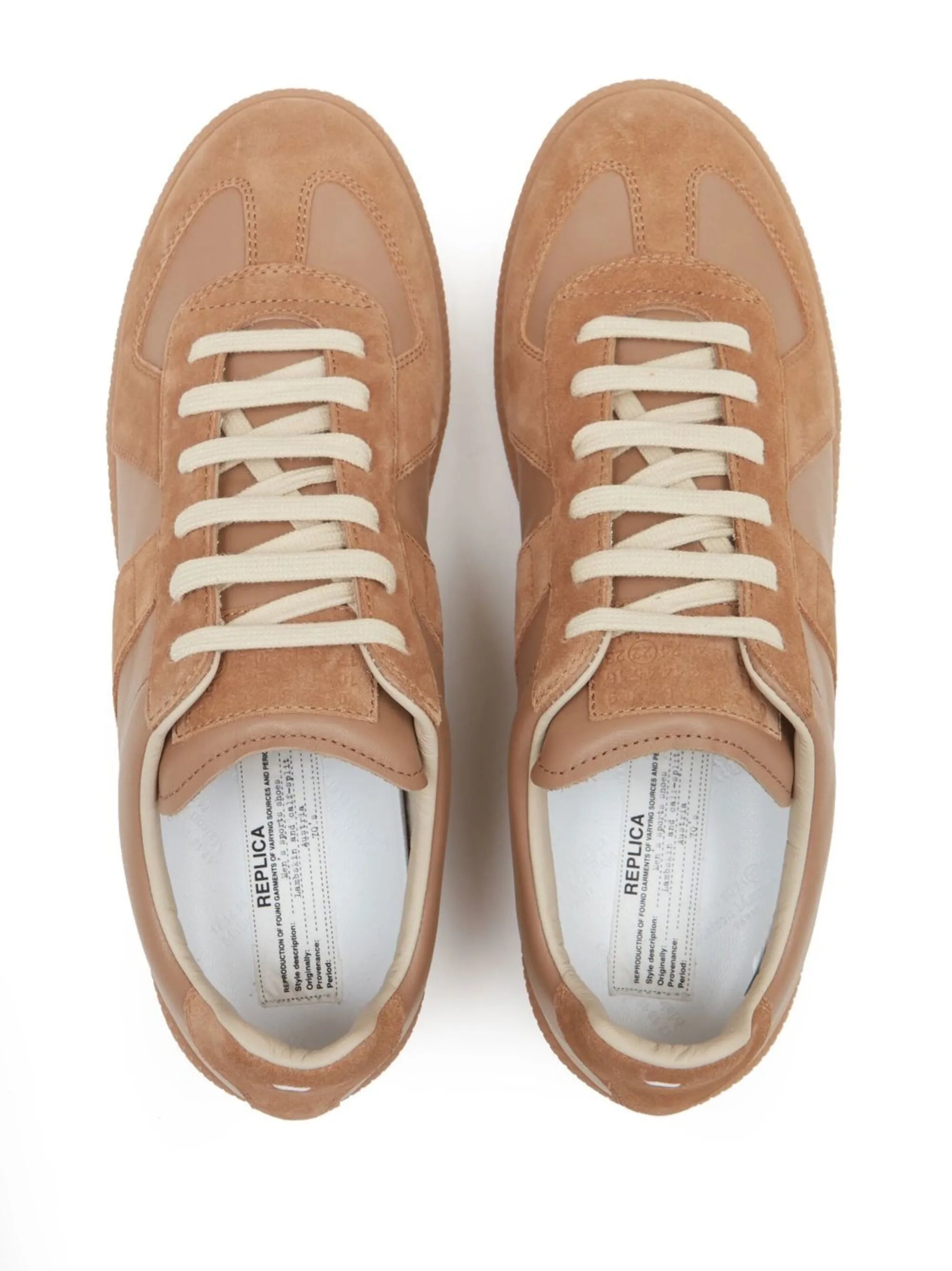Replica low-top leather sneakers