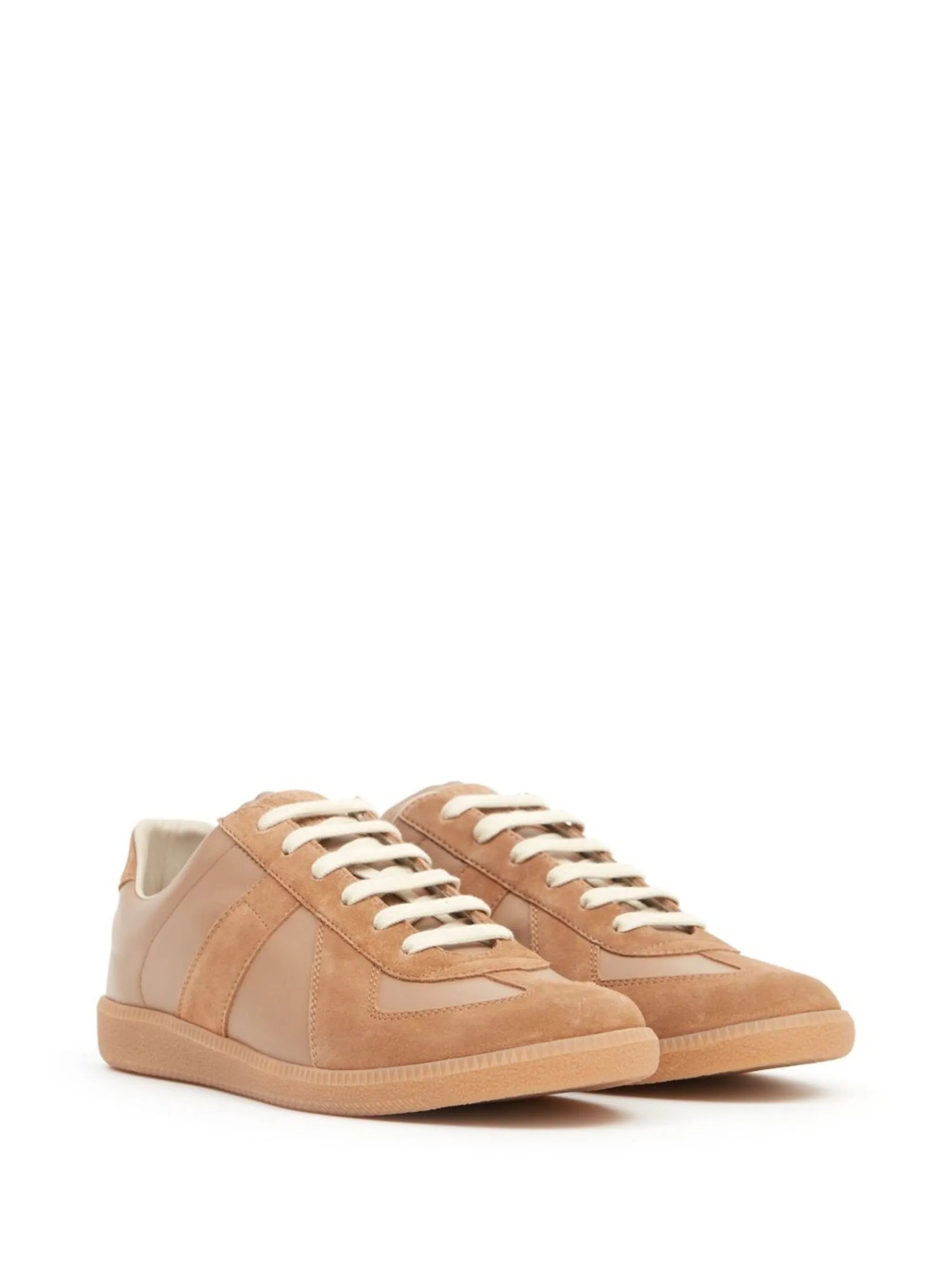 Replica panelled leather sneakers