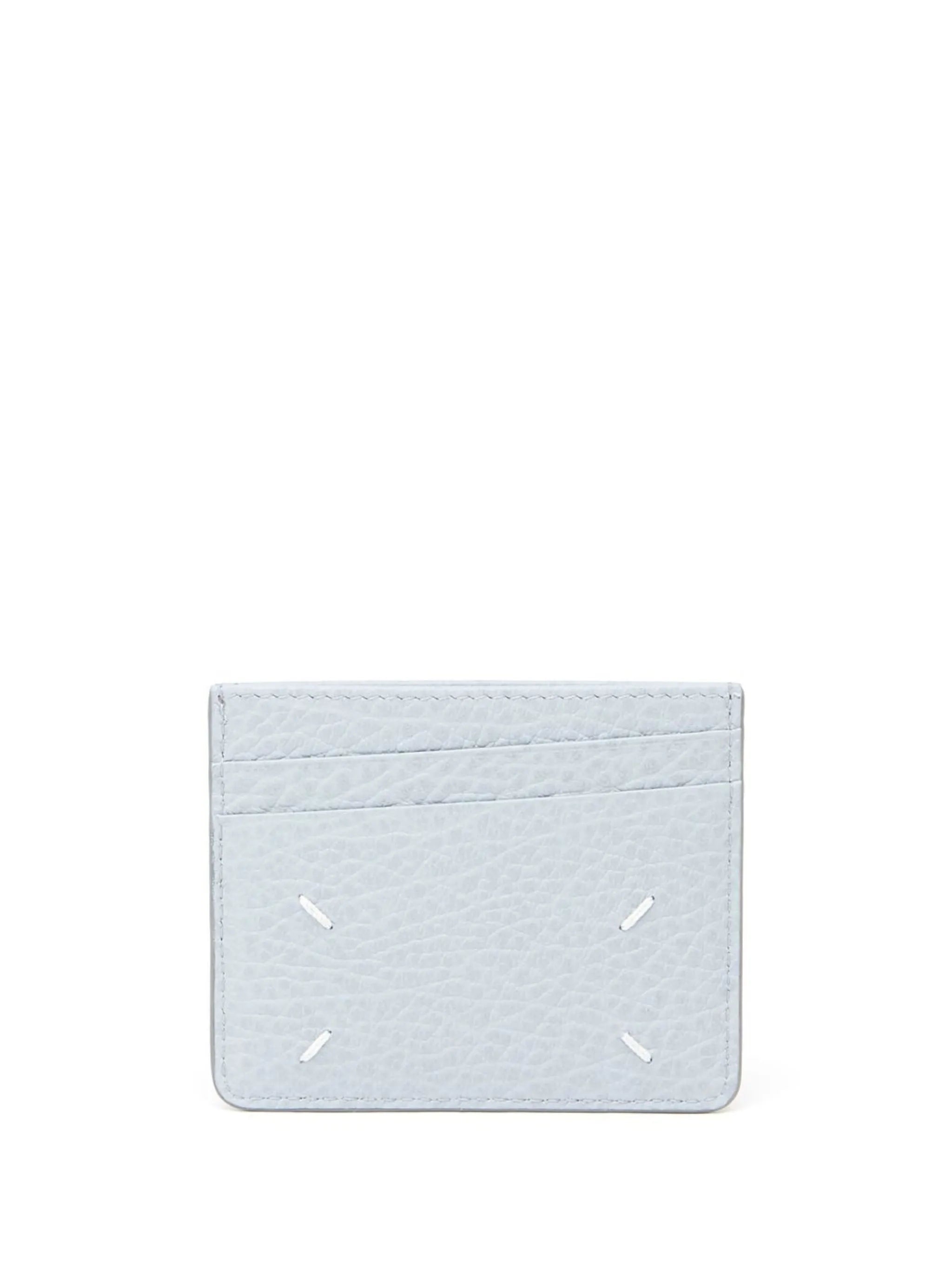 four-stitch leather card holder