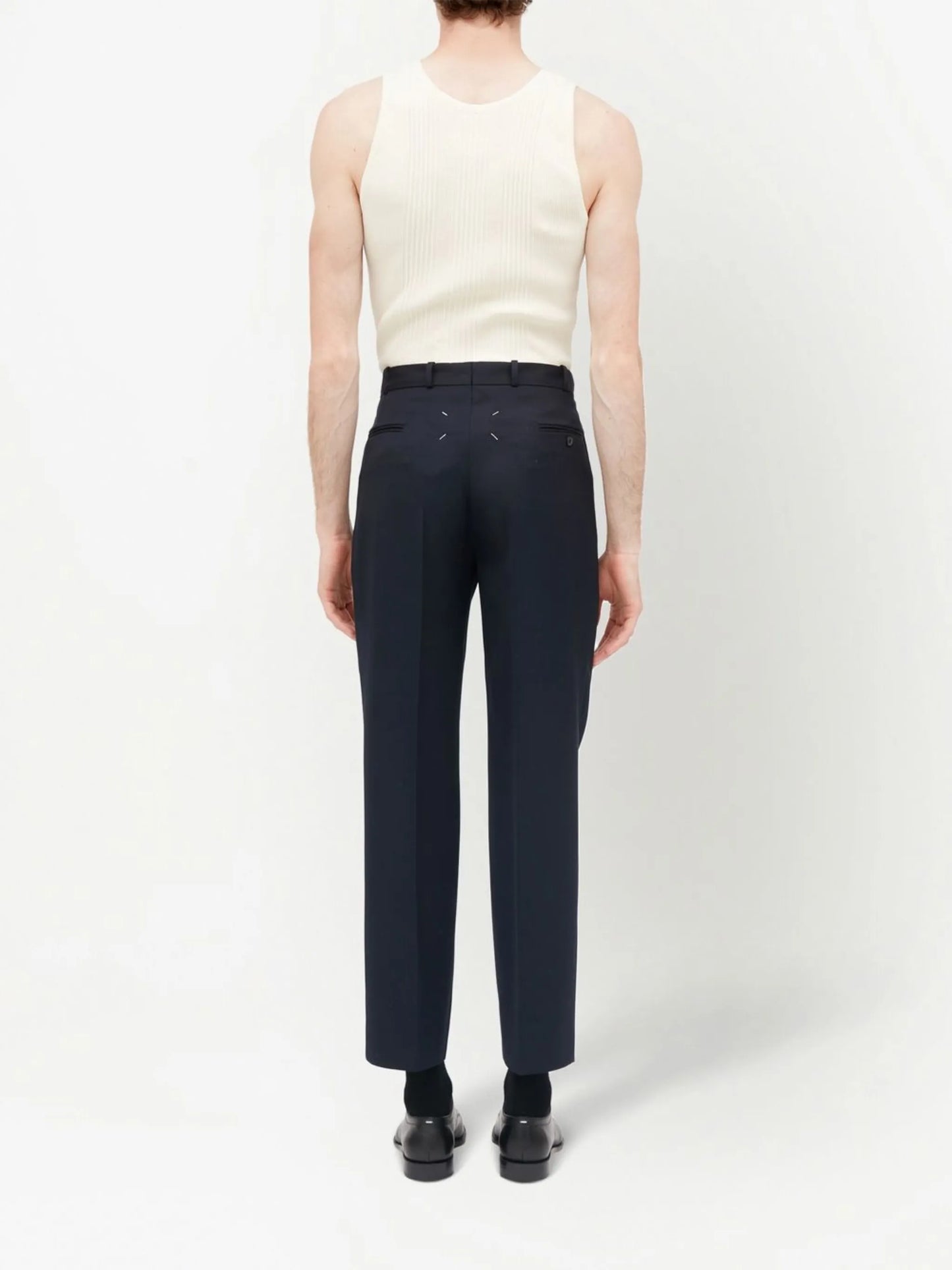 tailored wool trousers