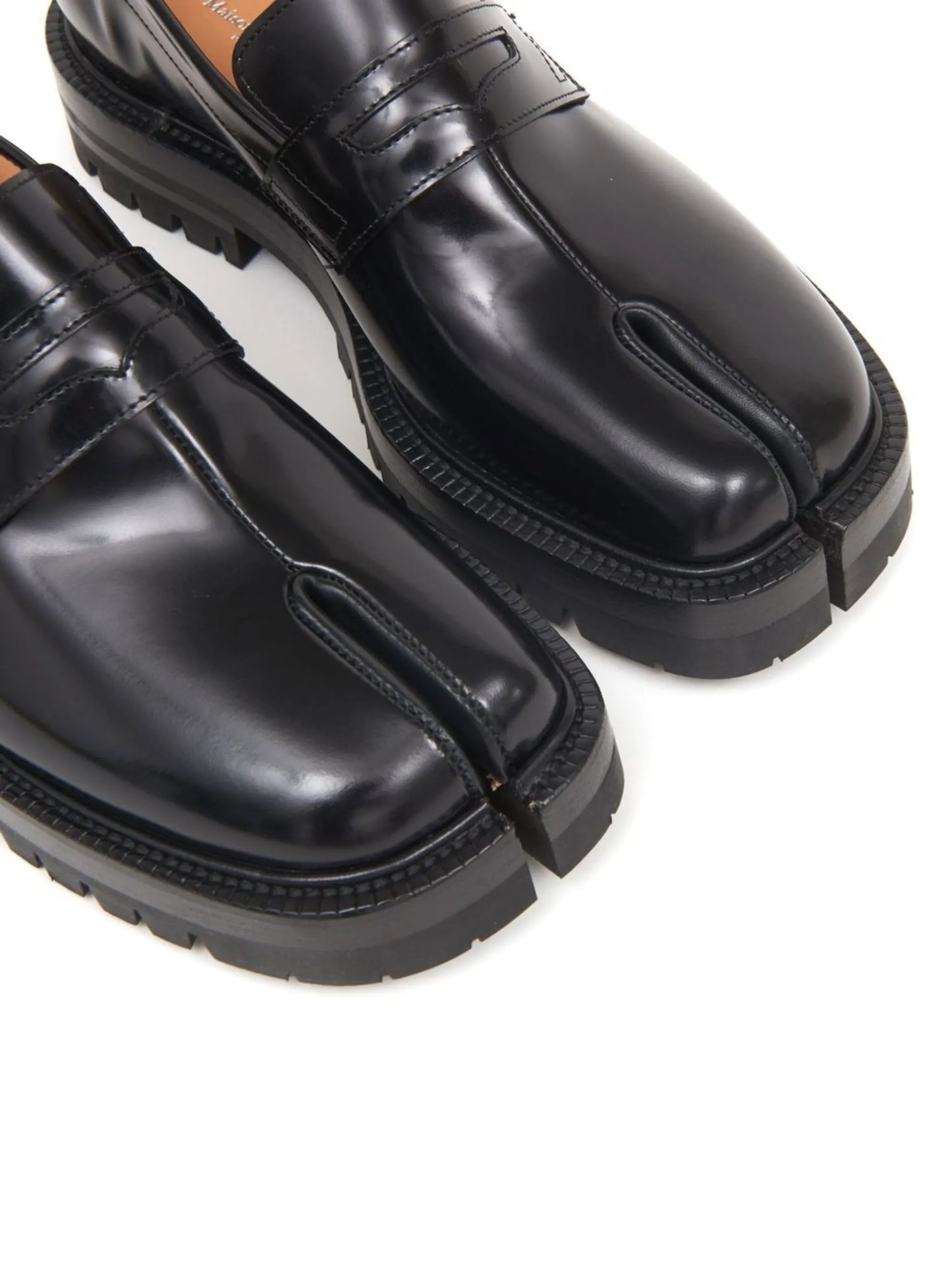 Tabi leather loafers