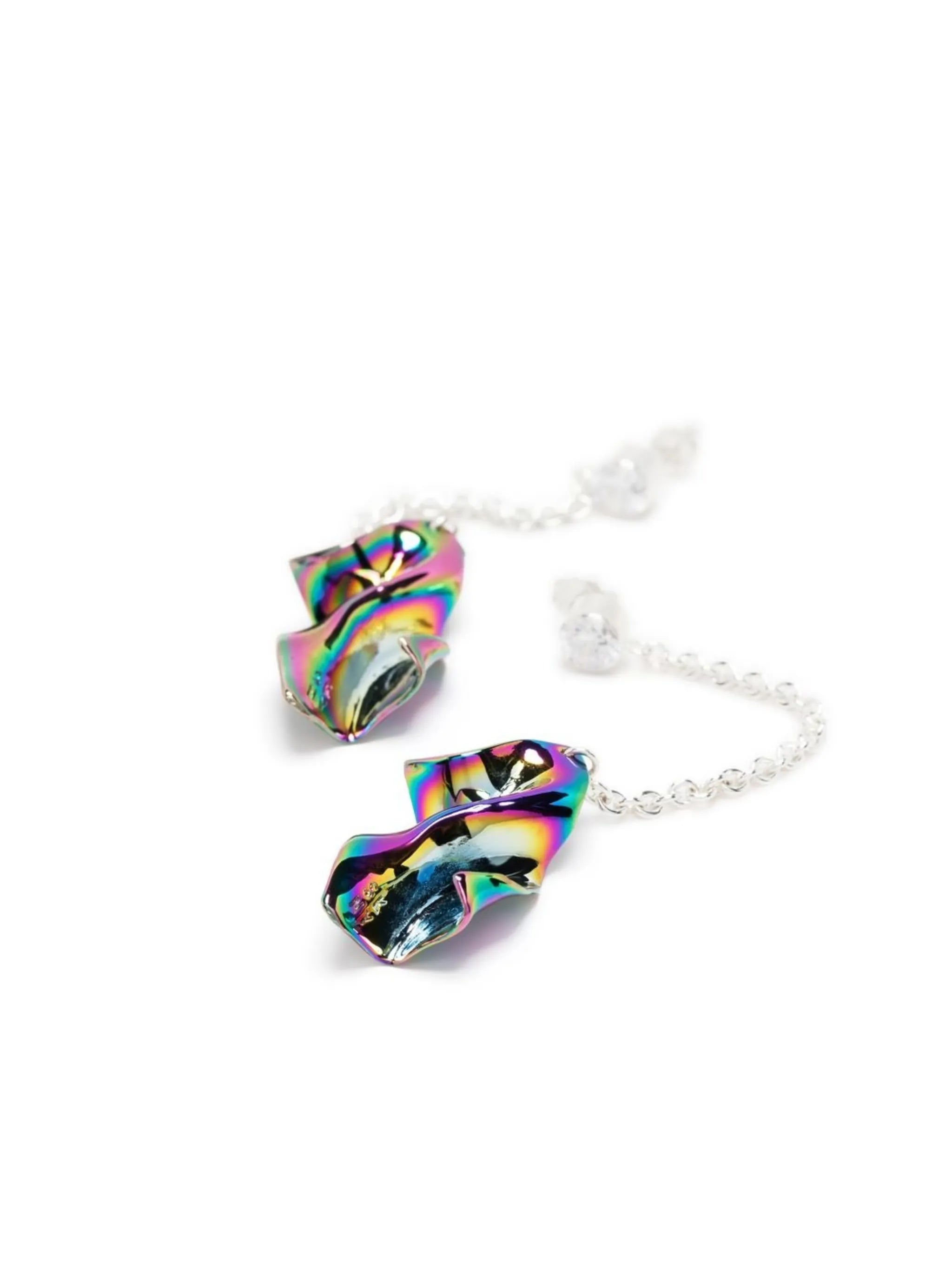 Gelsey fold drop earrings