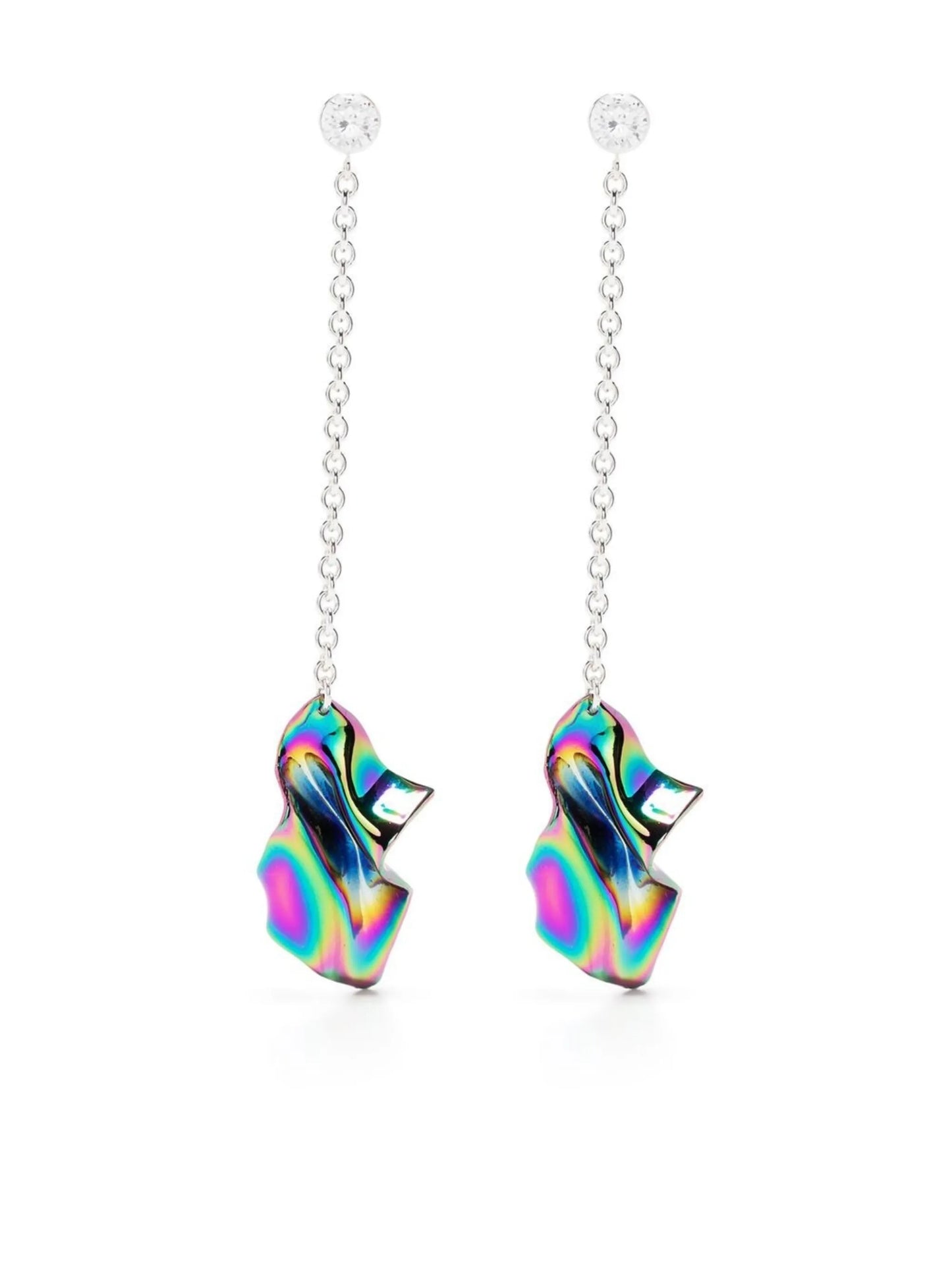 Gelsey fold drop earrings