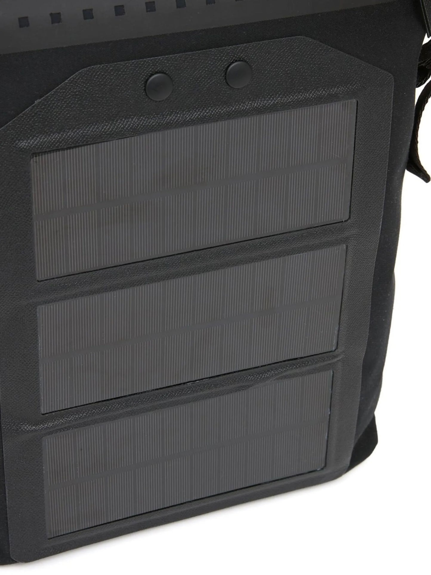 folded-top buckle-fastening backpack