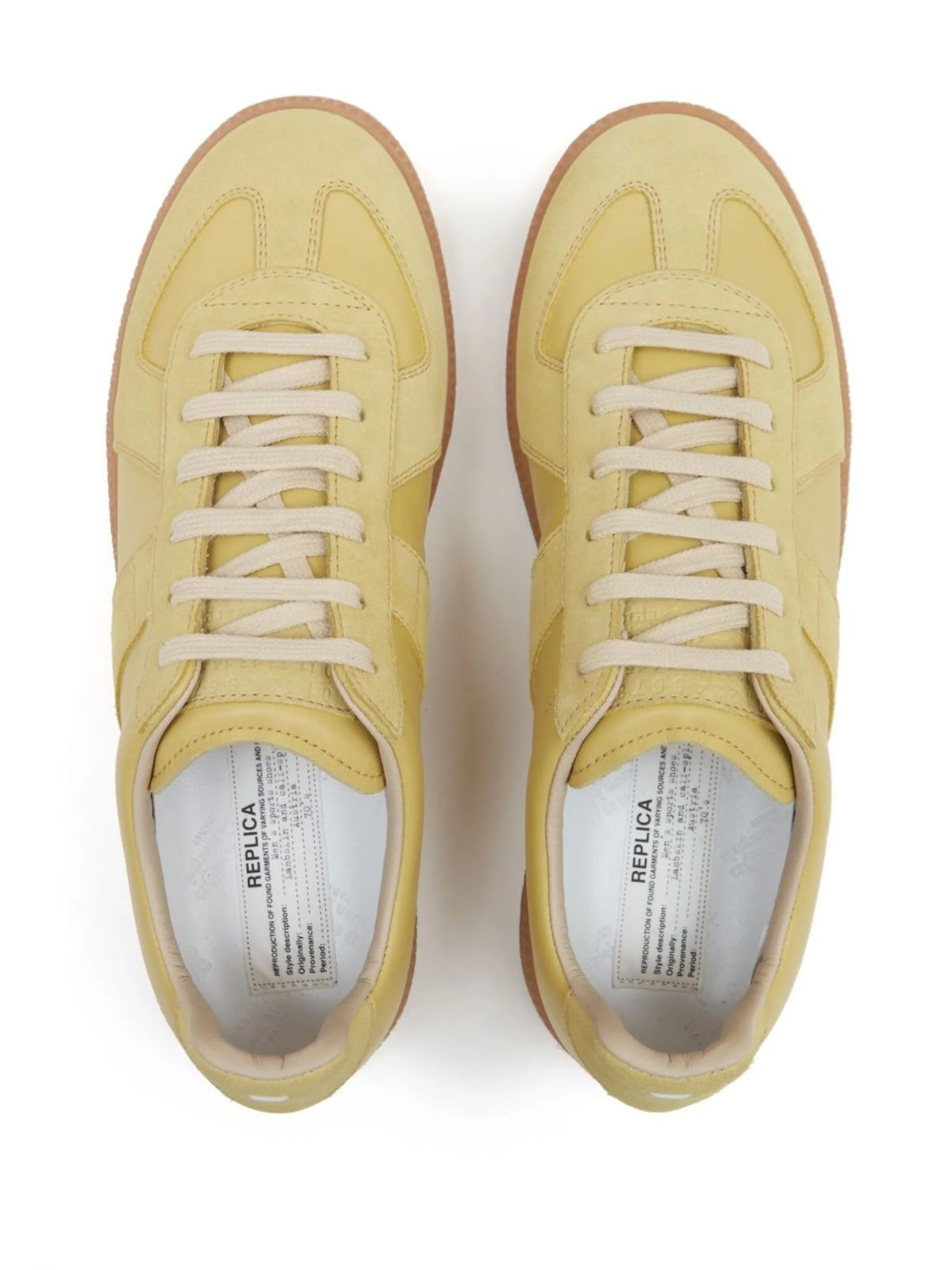 Replica low-top leather sneakers