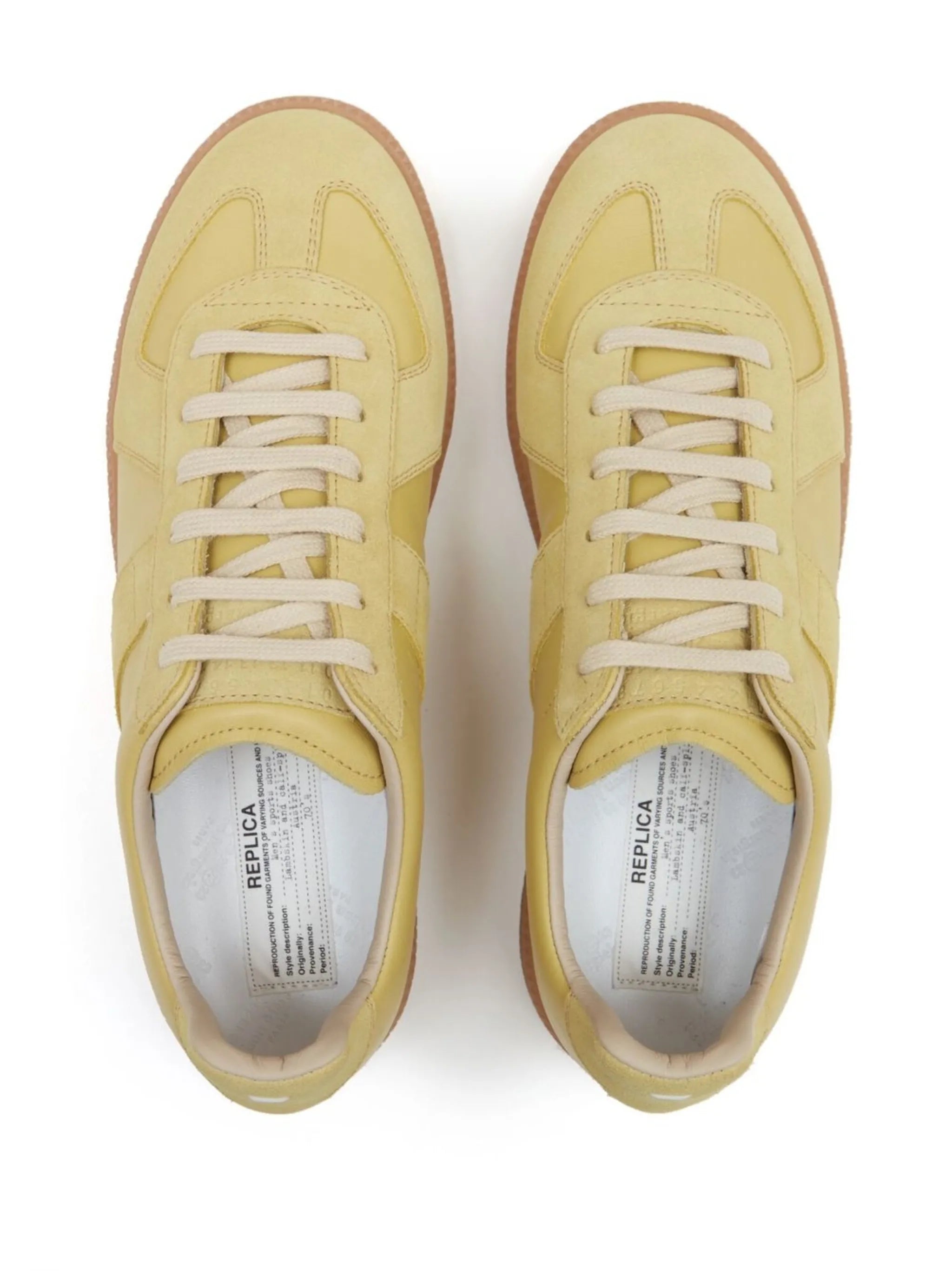Replica low-top leather sneakers