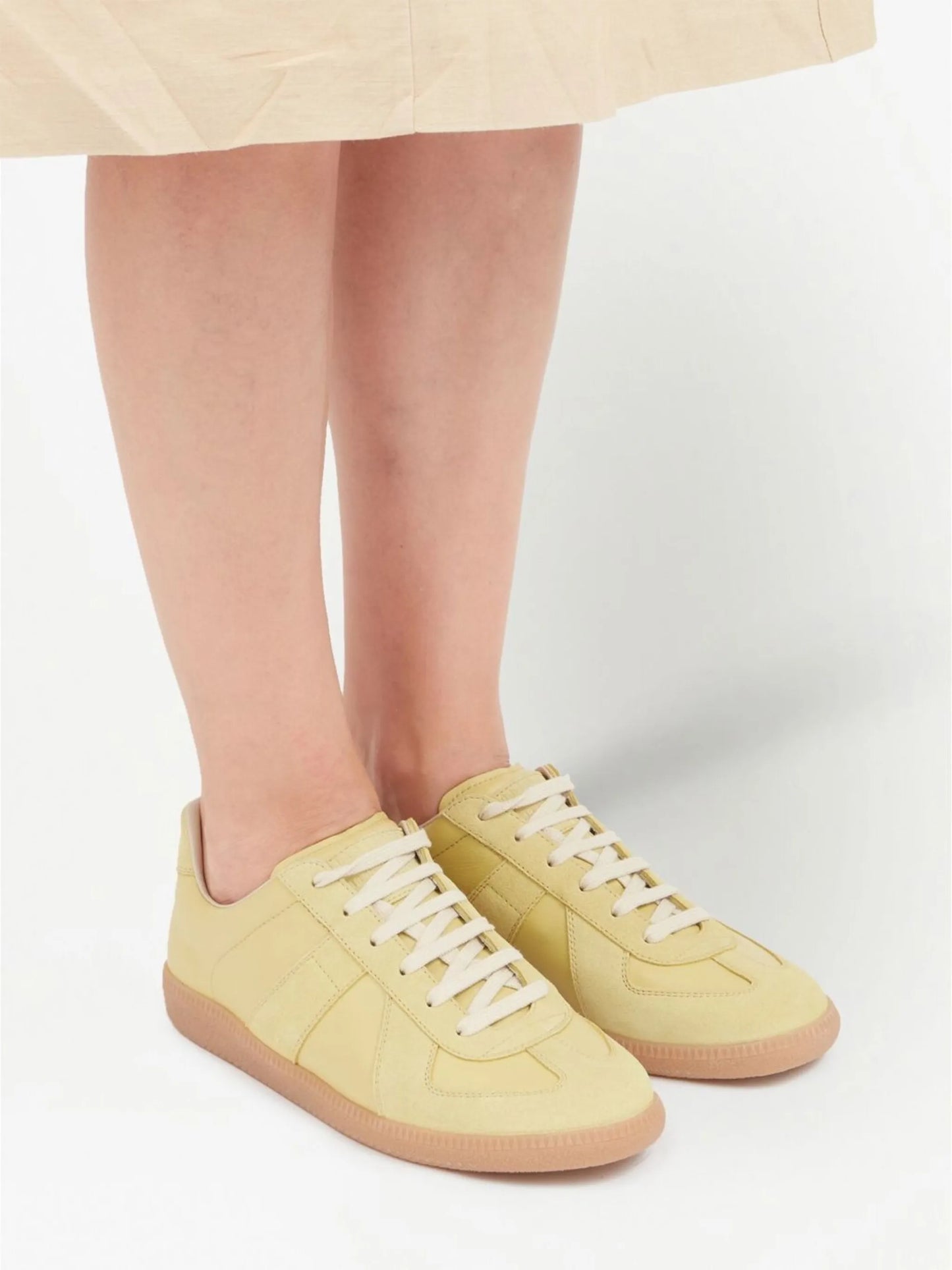 Replica low-top leather sneakers