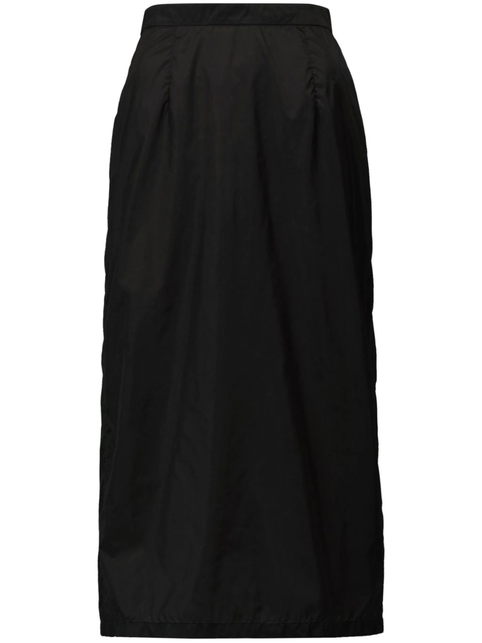 high-waisted midi skirt