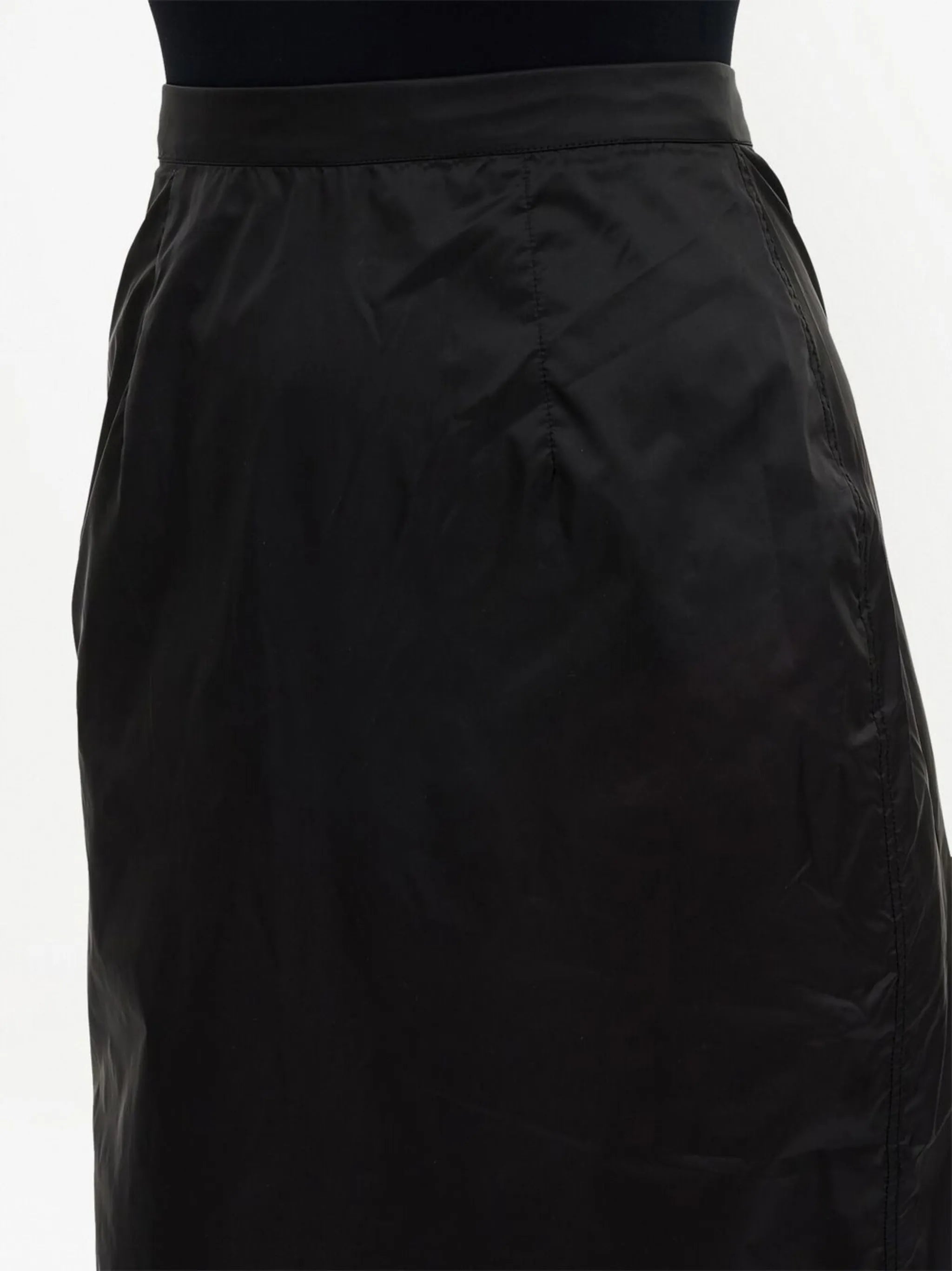 high-waisted midi skirt