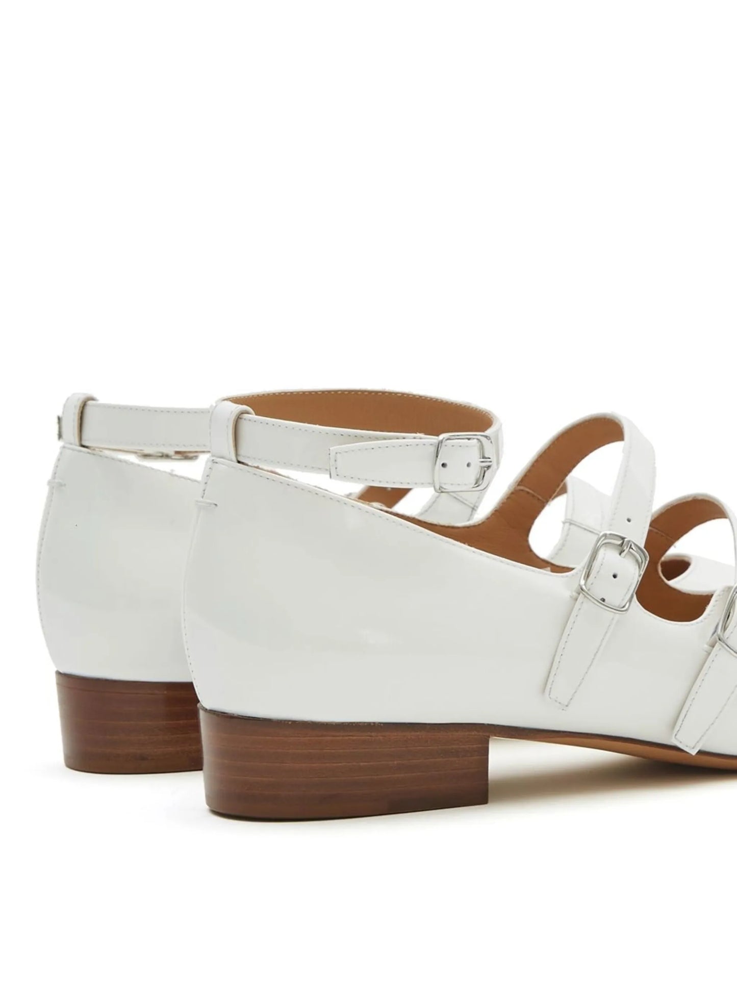Barbs strap-detail ballerina shoes