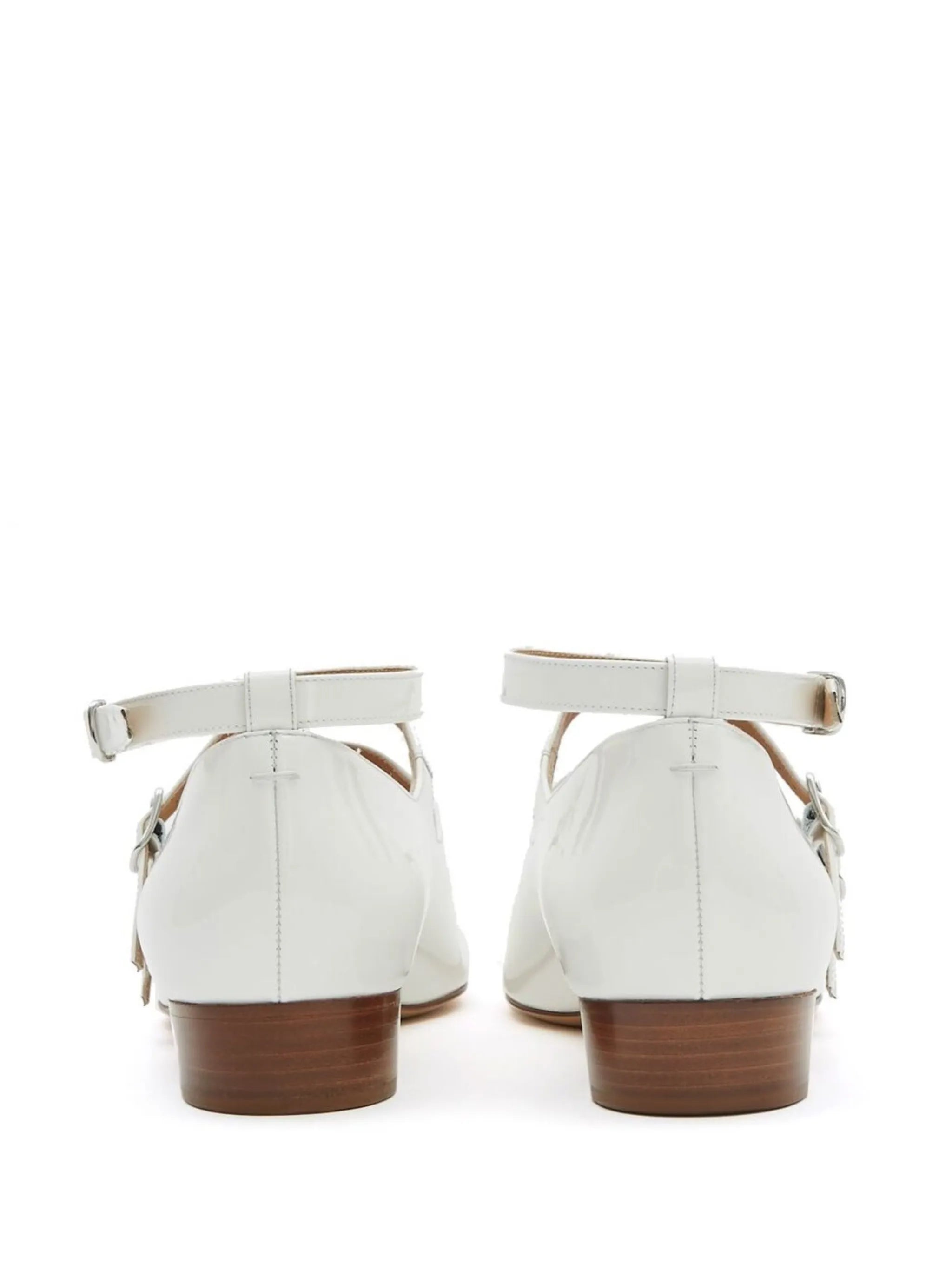 Barbs strap-detail ballerina shoes