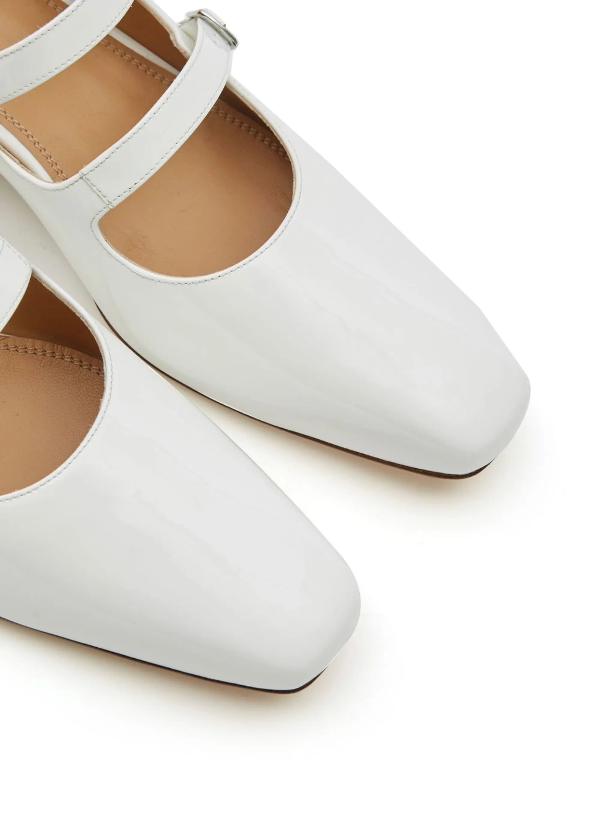 Barbs strap-detail ballerina shoes