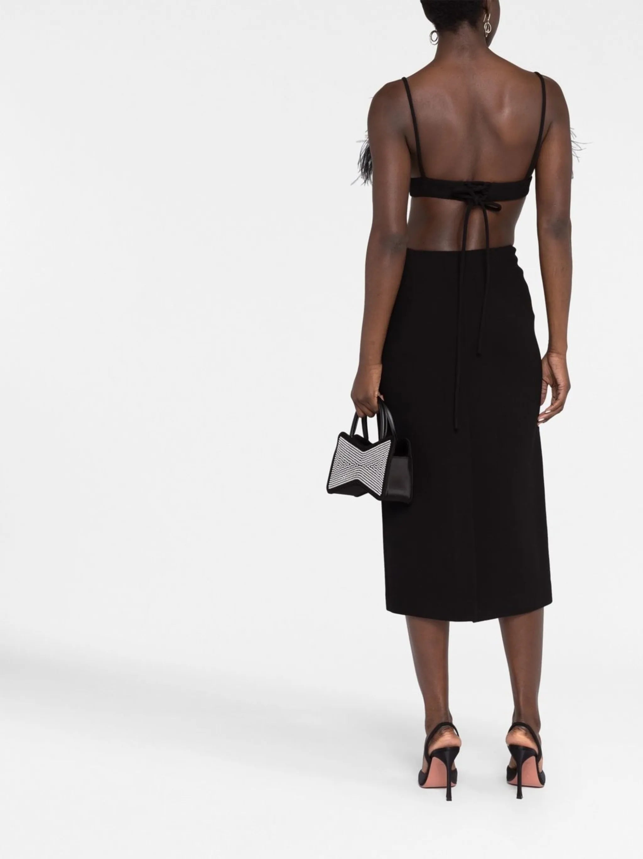 sleeveless midi dress