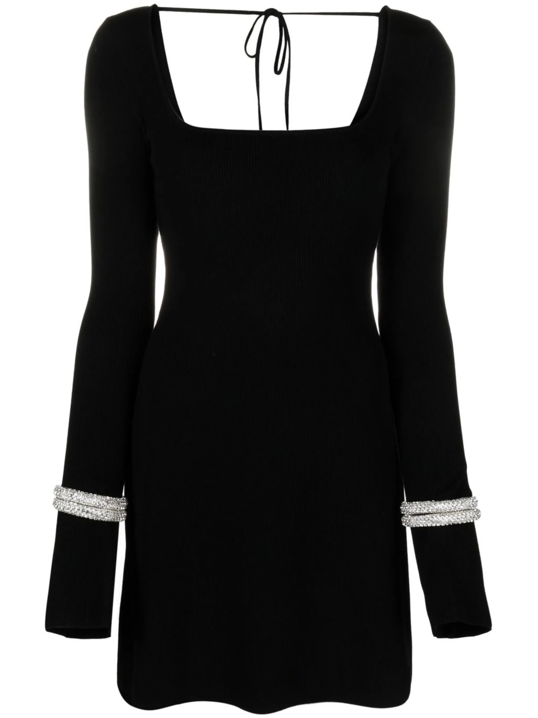 Olivia crystal-bracelet knitted minidress