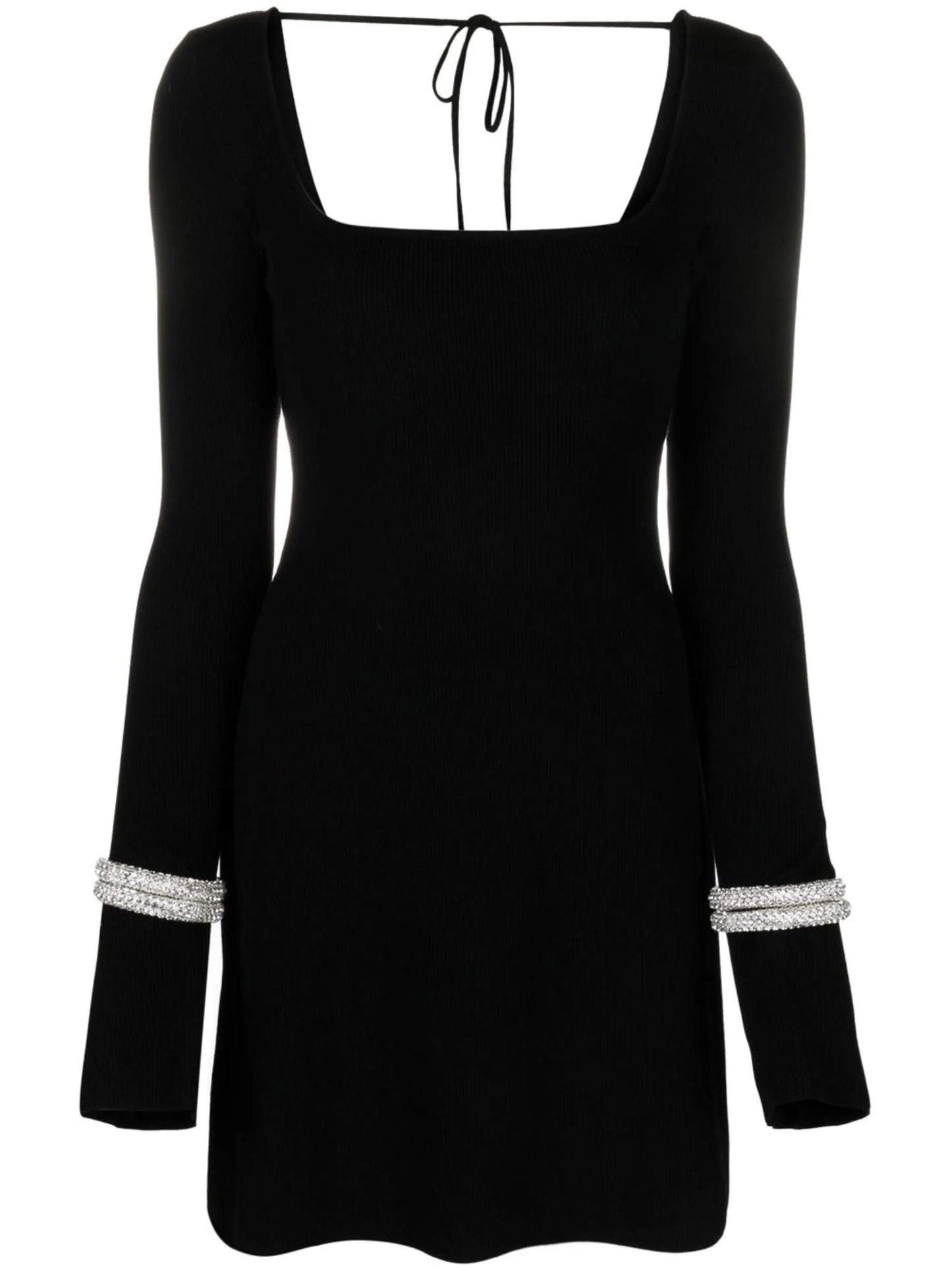Olivia crystal-bracelet knitted minidress