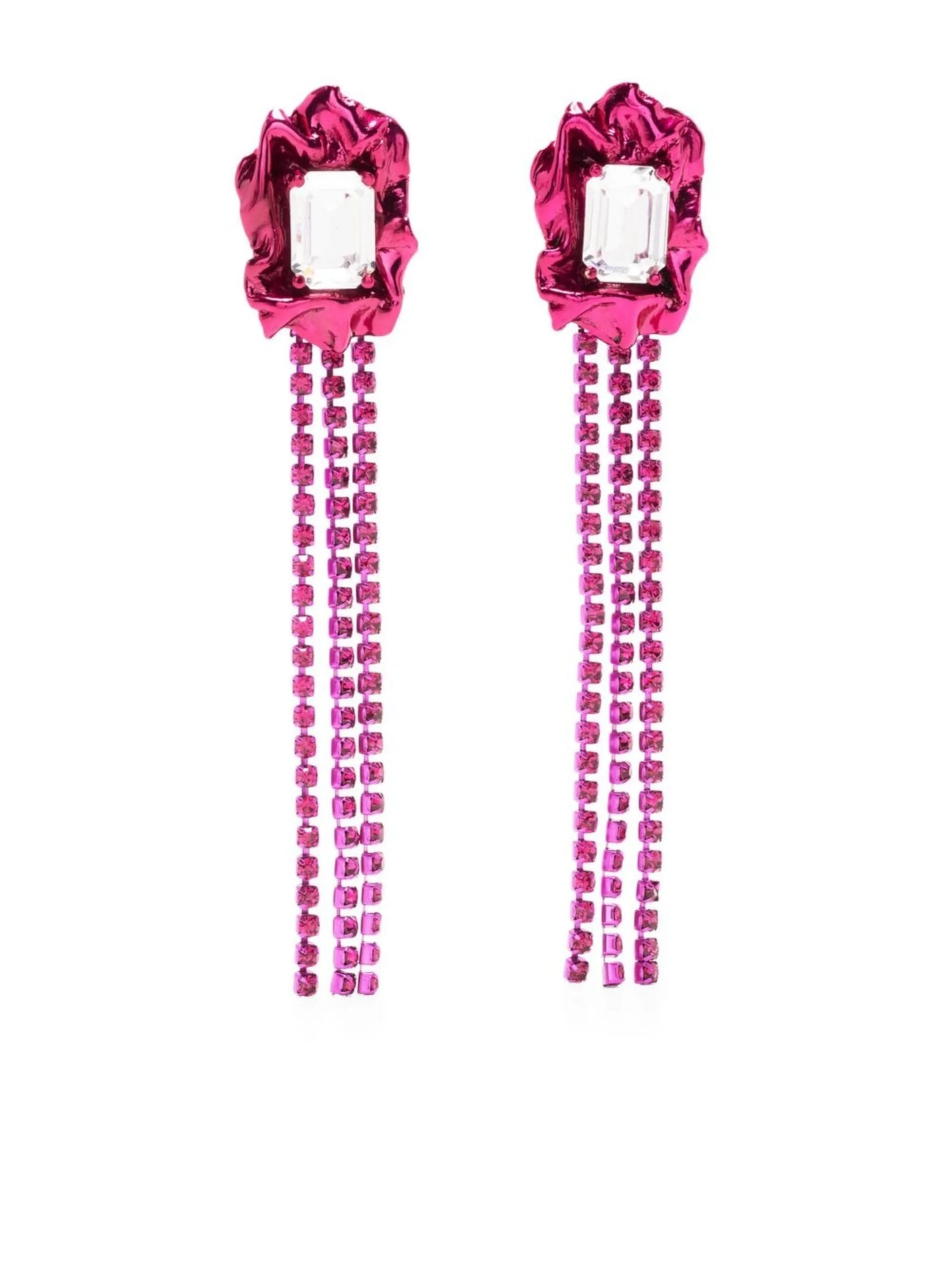 crystal-embellished drop earring
