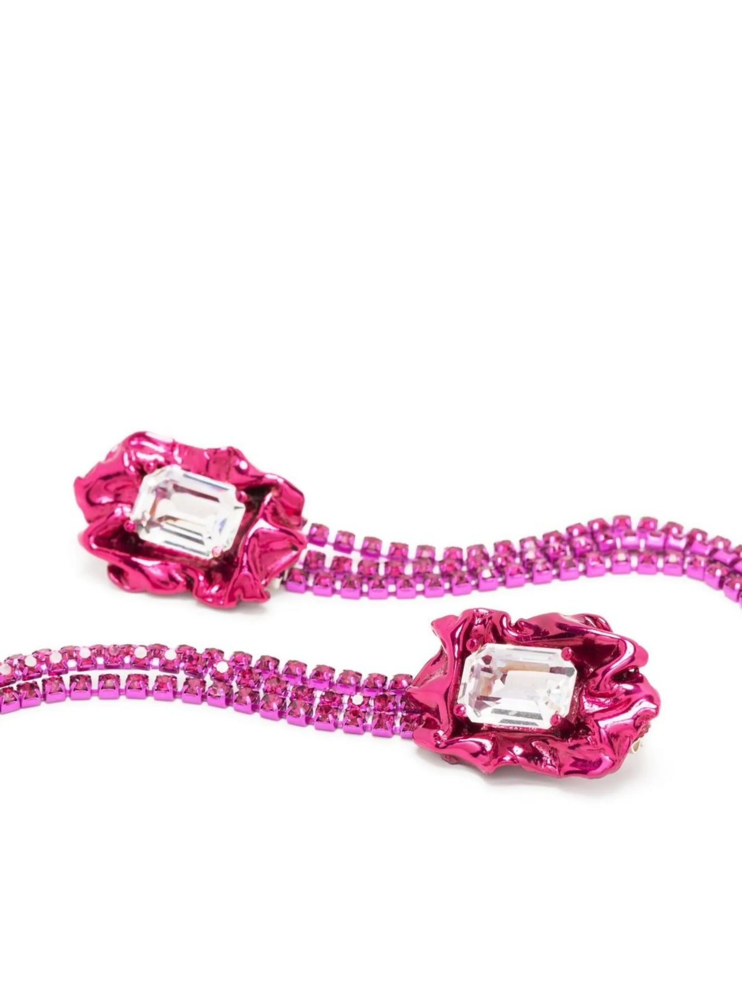 crystal-embellished drop earring