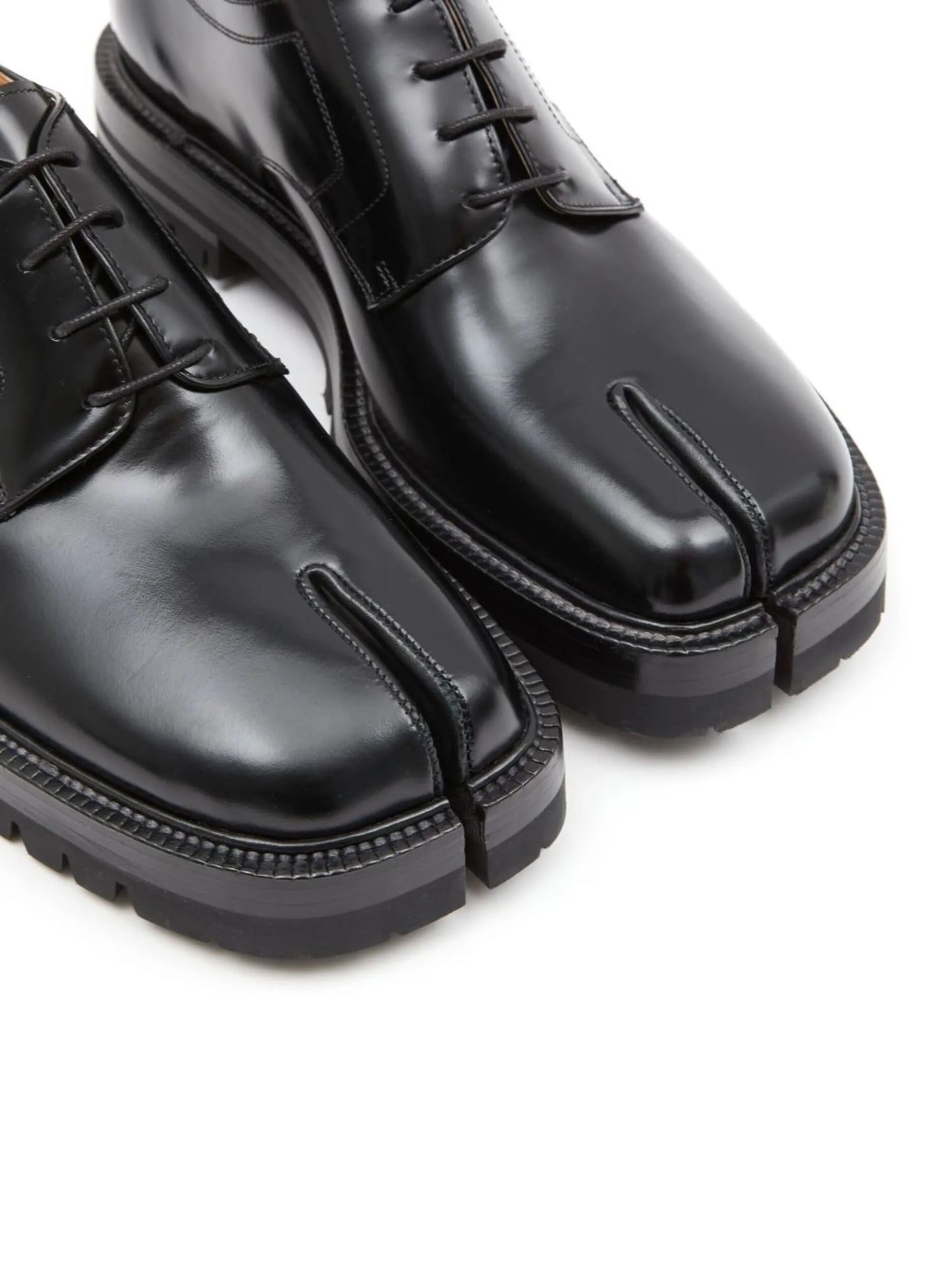 Tabi leather Derby shoes