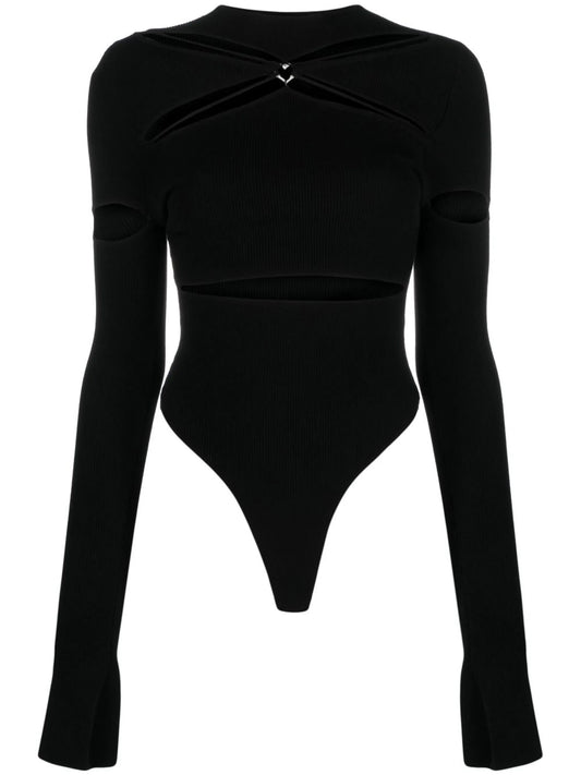 Camille cut-out knitted bodysuit