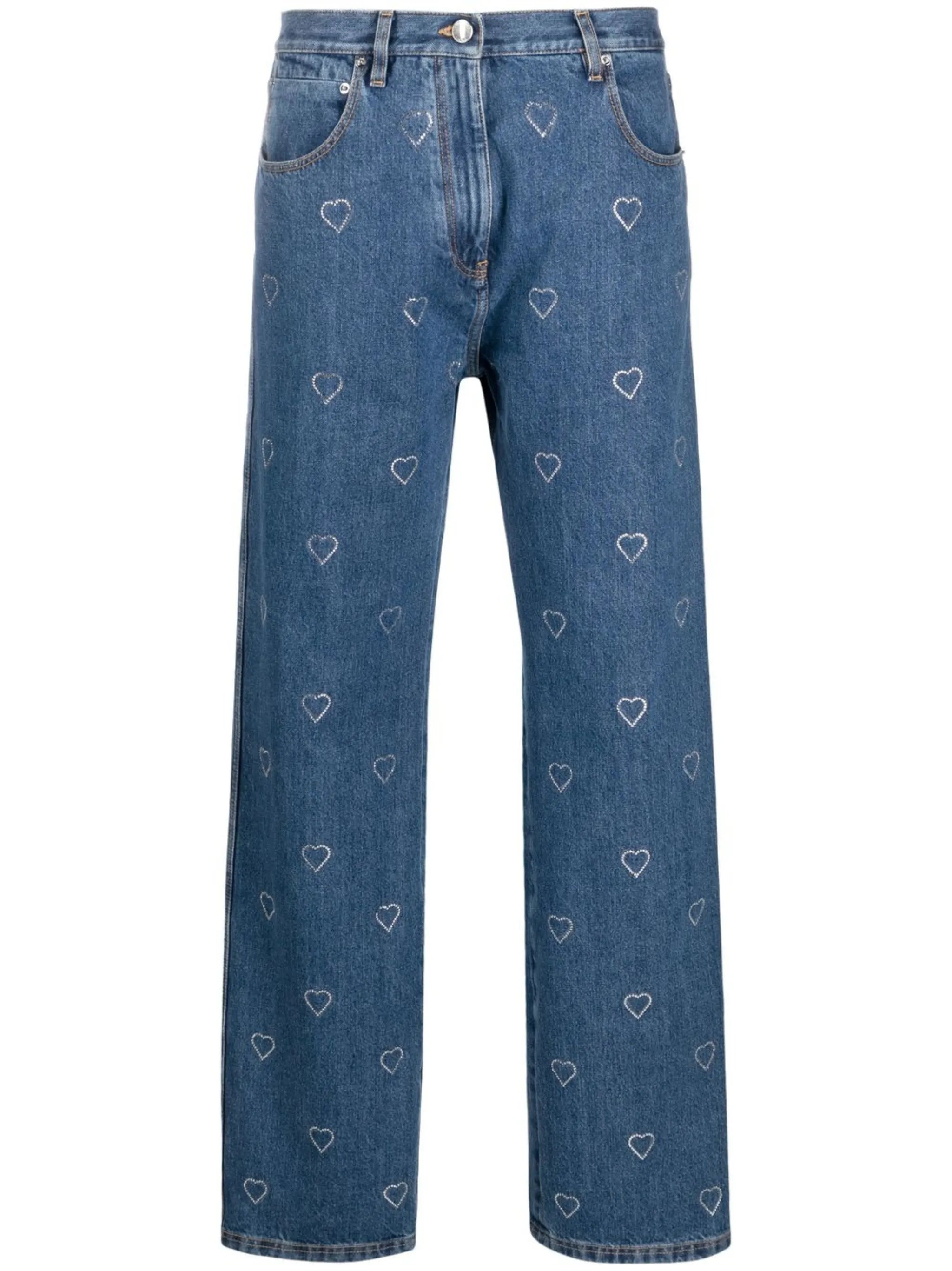 crystal-embellished jeans
