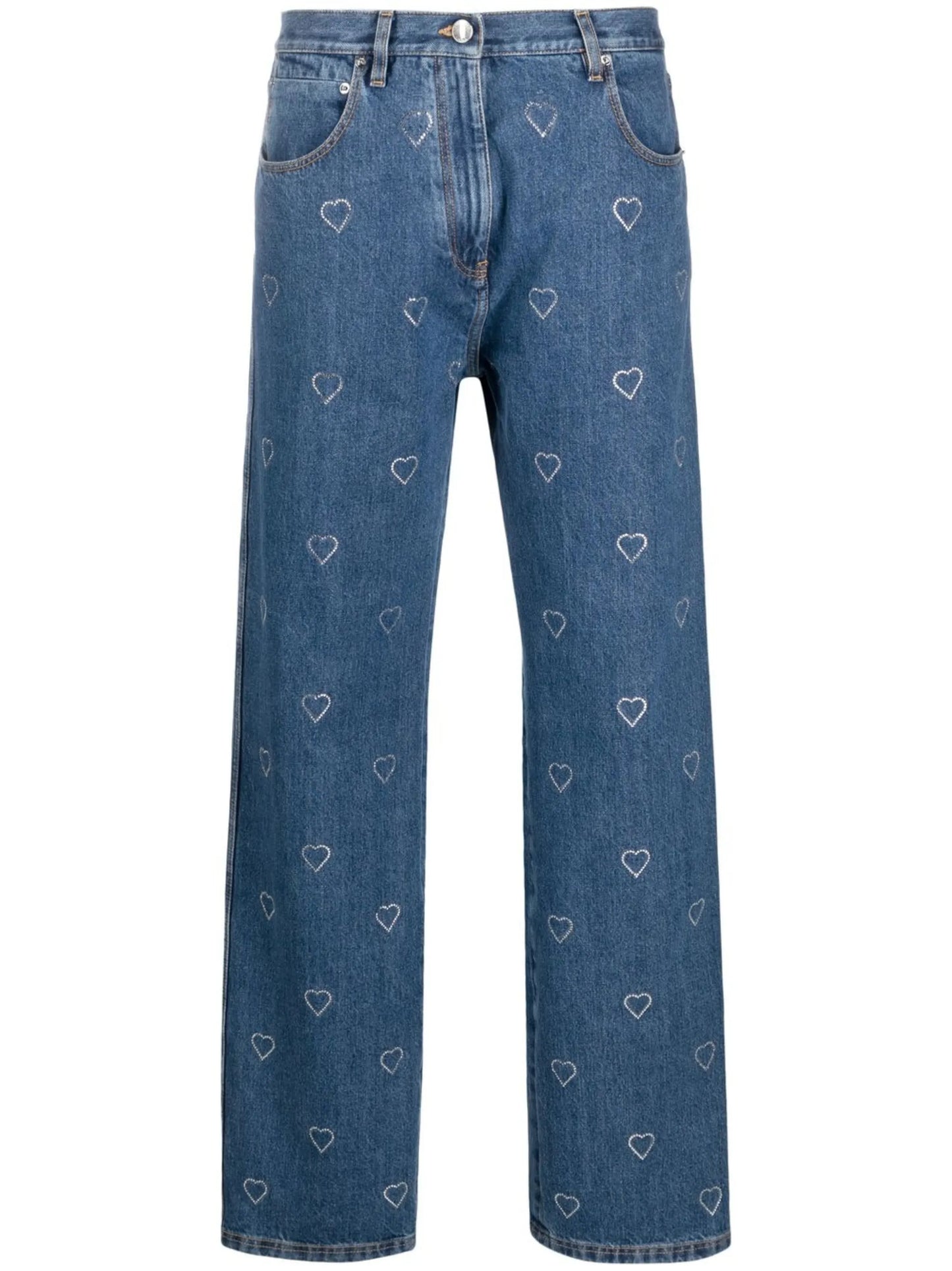crystal-embellished jeans
