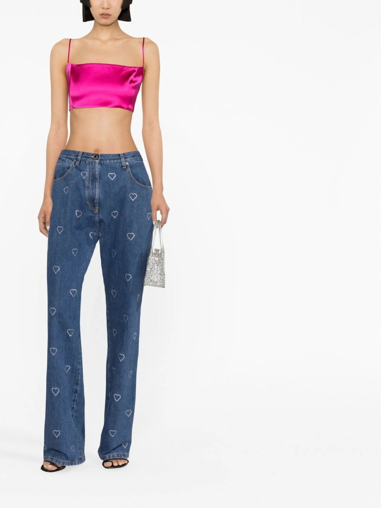 crystal-embellished jeans
