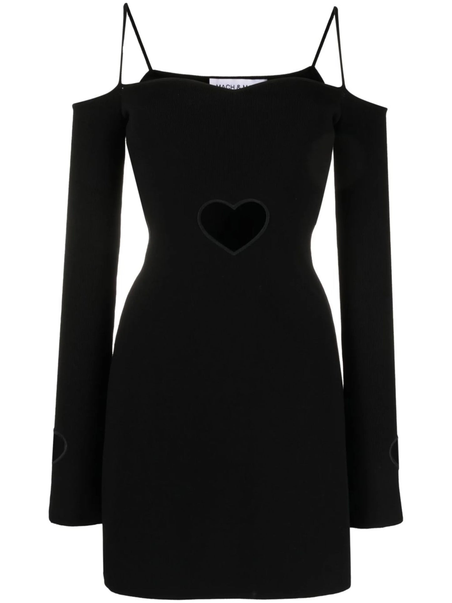 rib-knit mini dress