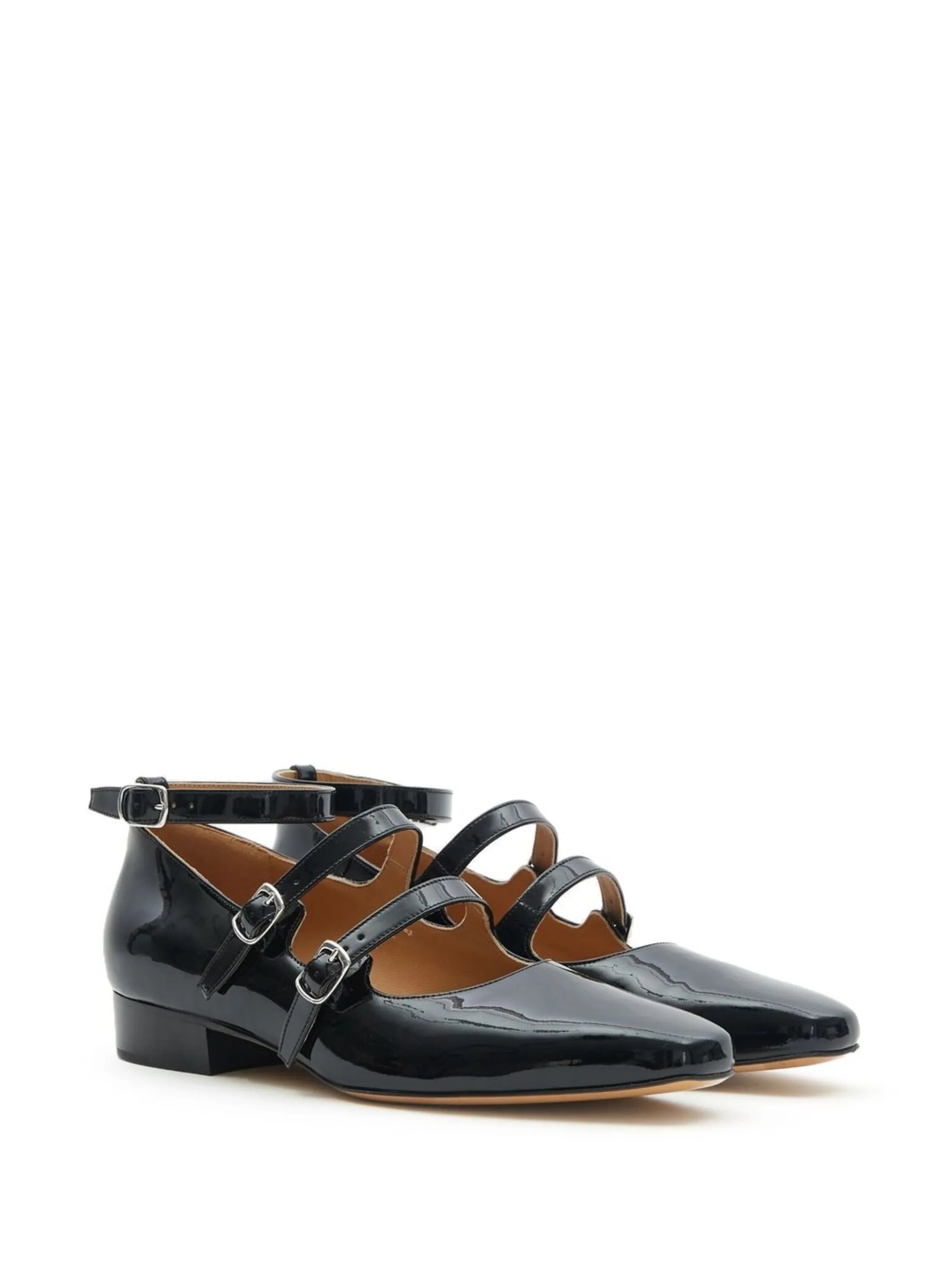 Barbs strap-detail ballerina shoes