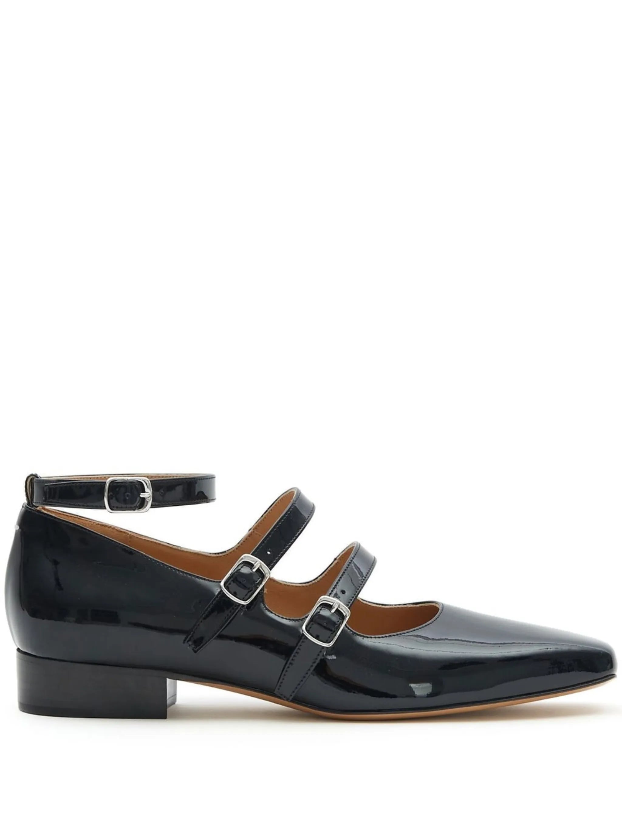 Barbs strap-detail ballerina shoes