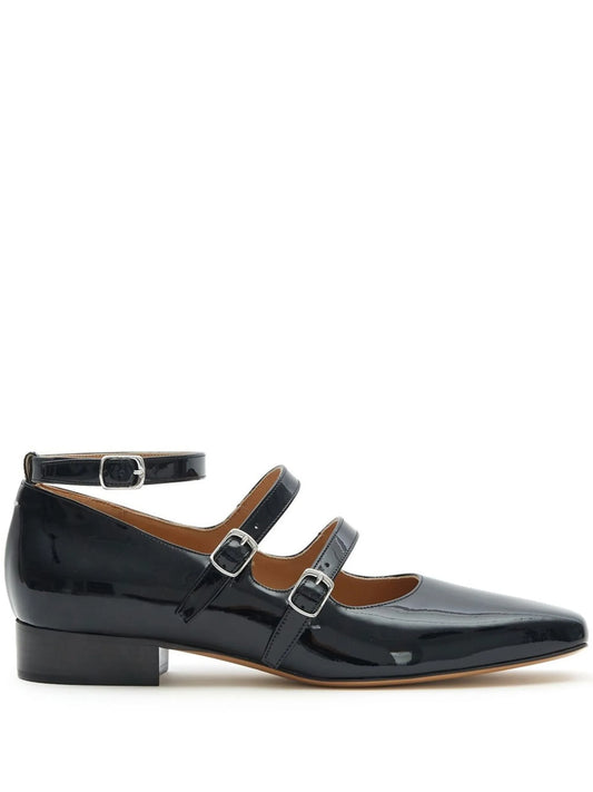 Barbs strap-detail ballerina shoes