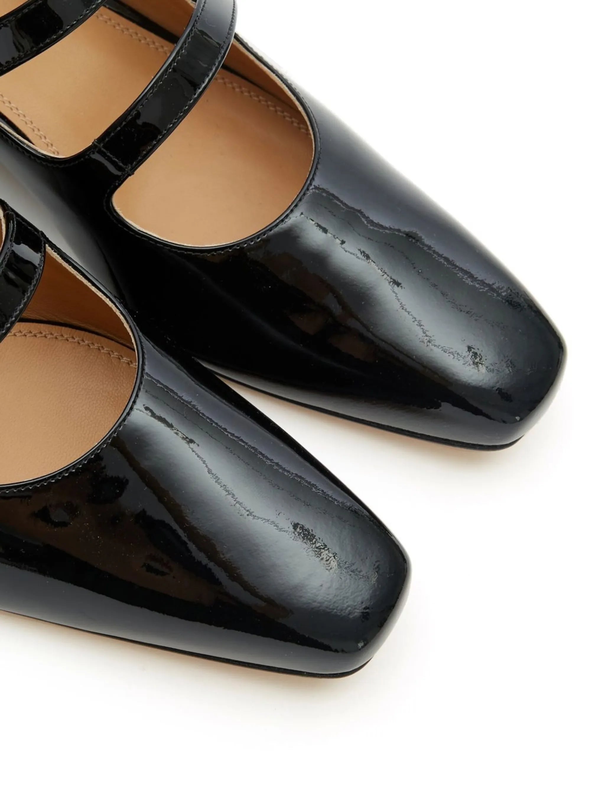 Barbs strap-detail ballerina shoes