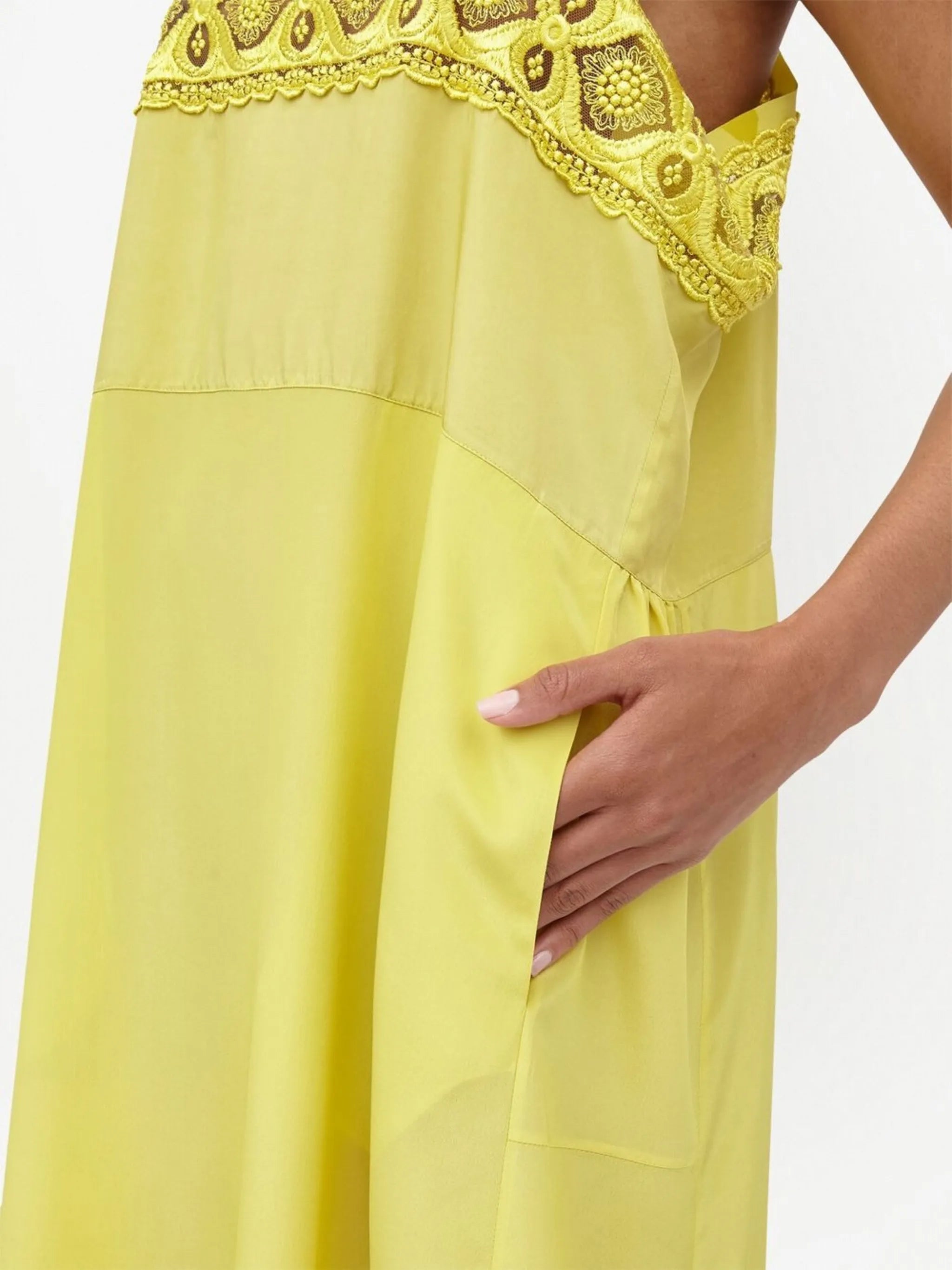 embroidered midi dress