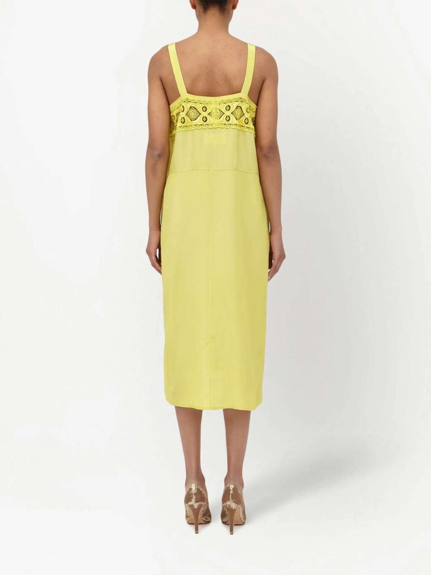embroidered midi dress