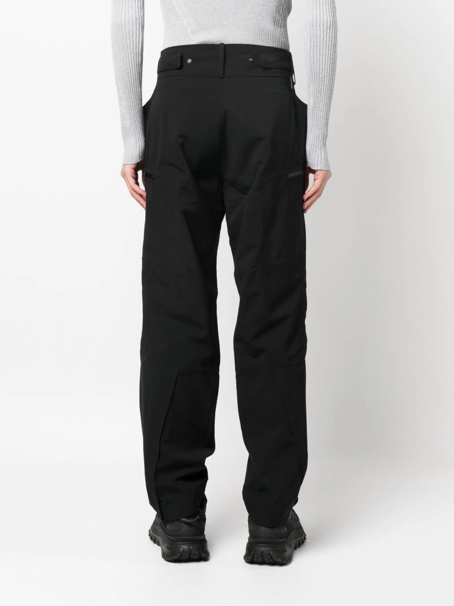straight-leg wool trousers