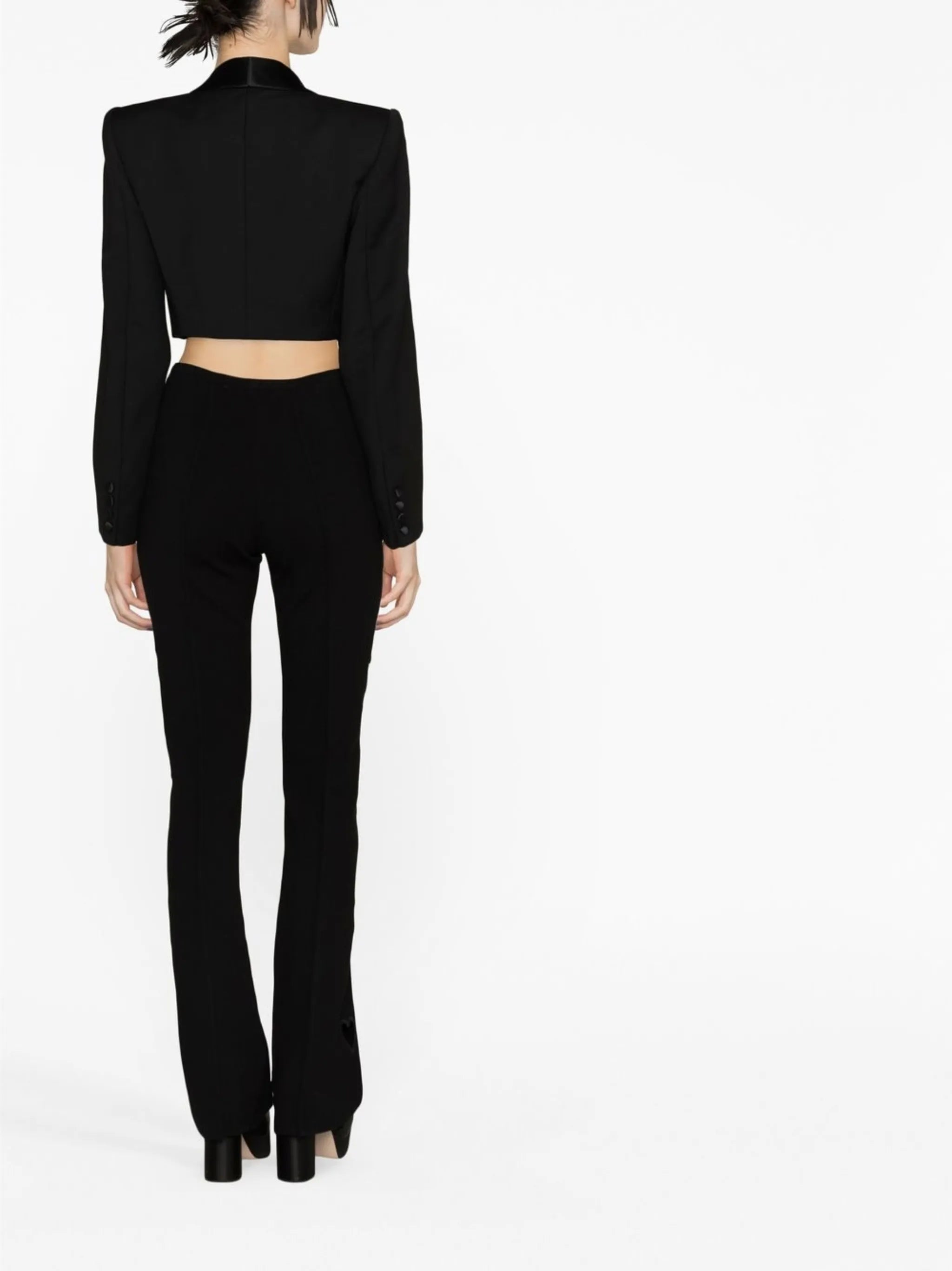 heart cut-out trousers