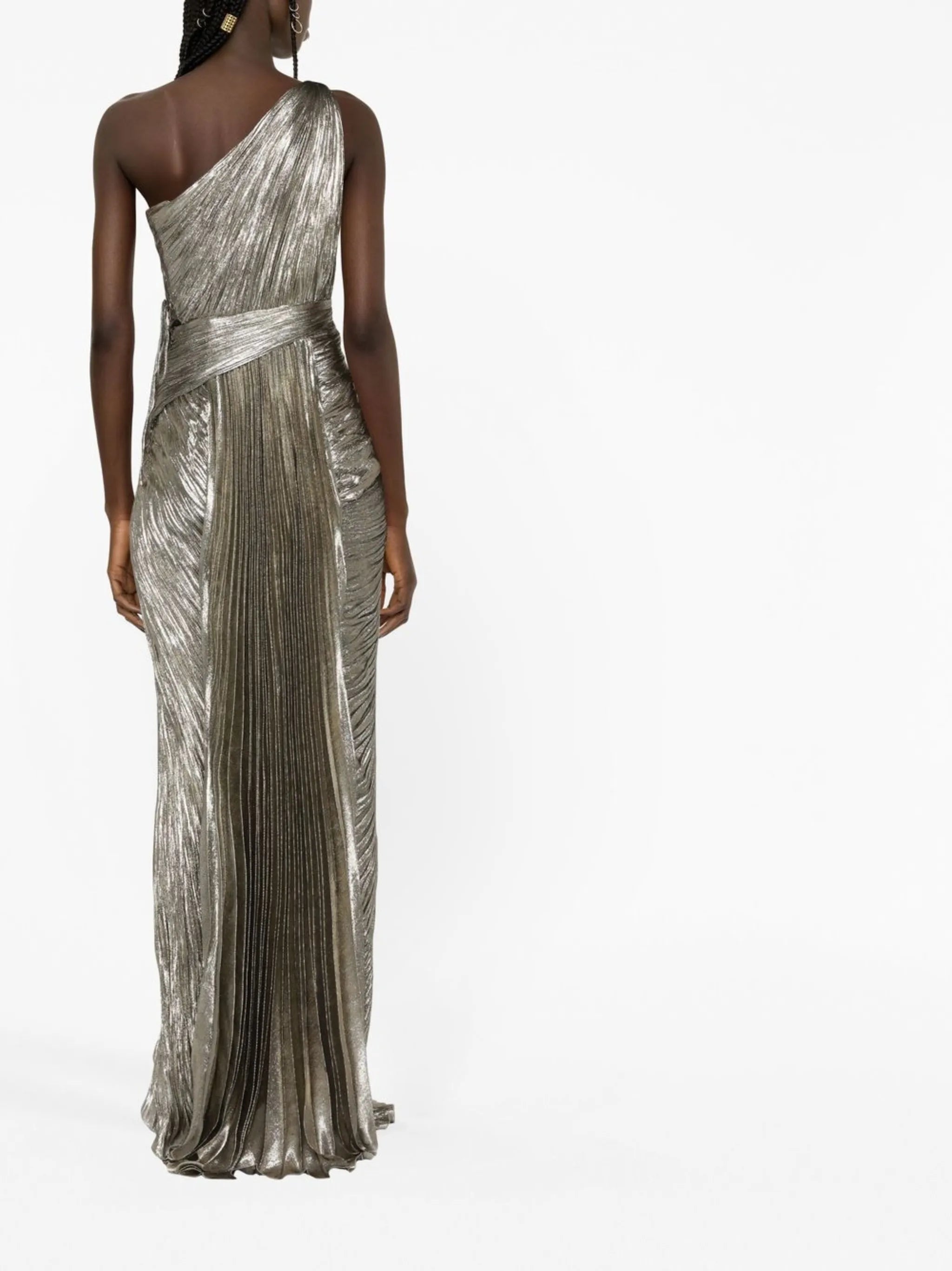 Jolene plissé gown