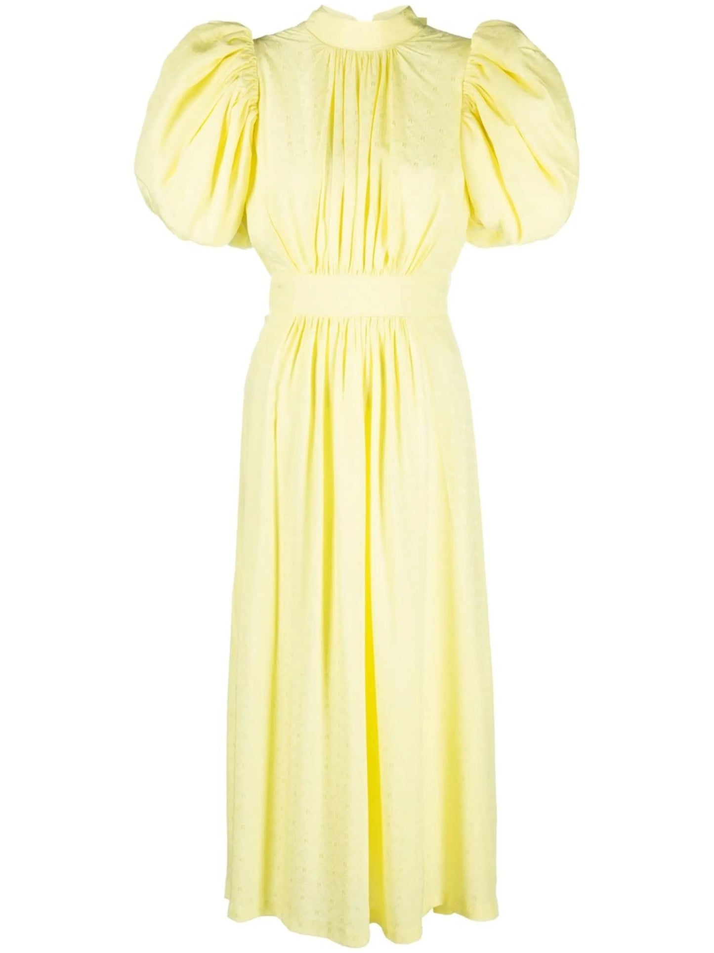 Noon puff-sleeve midi dress