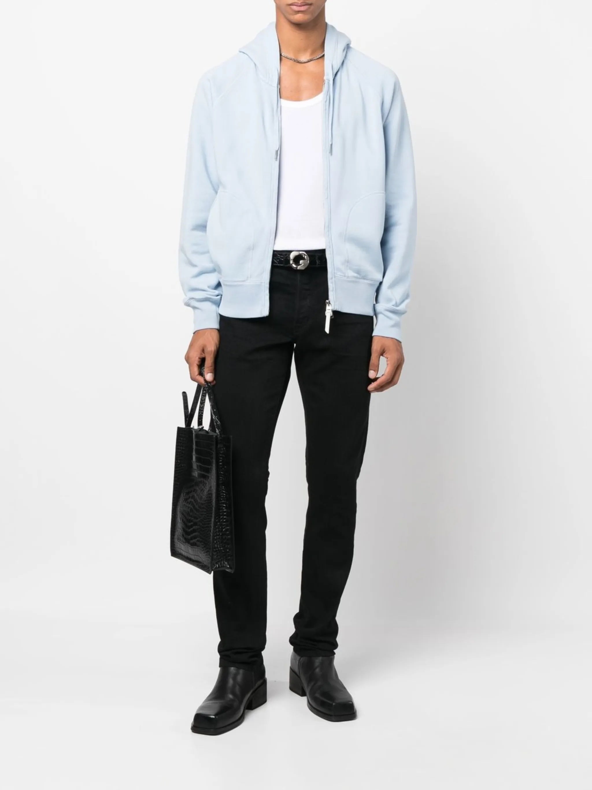 straight-leg jeans