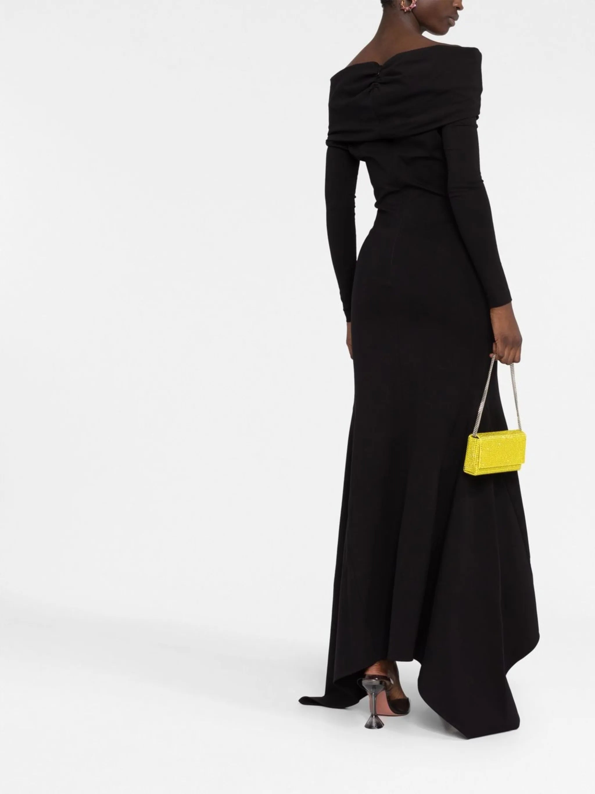off-shoulder maxi dress