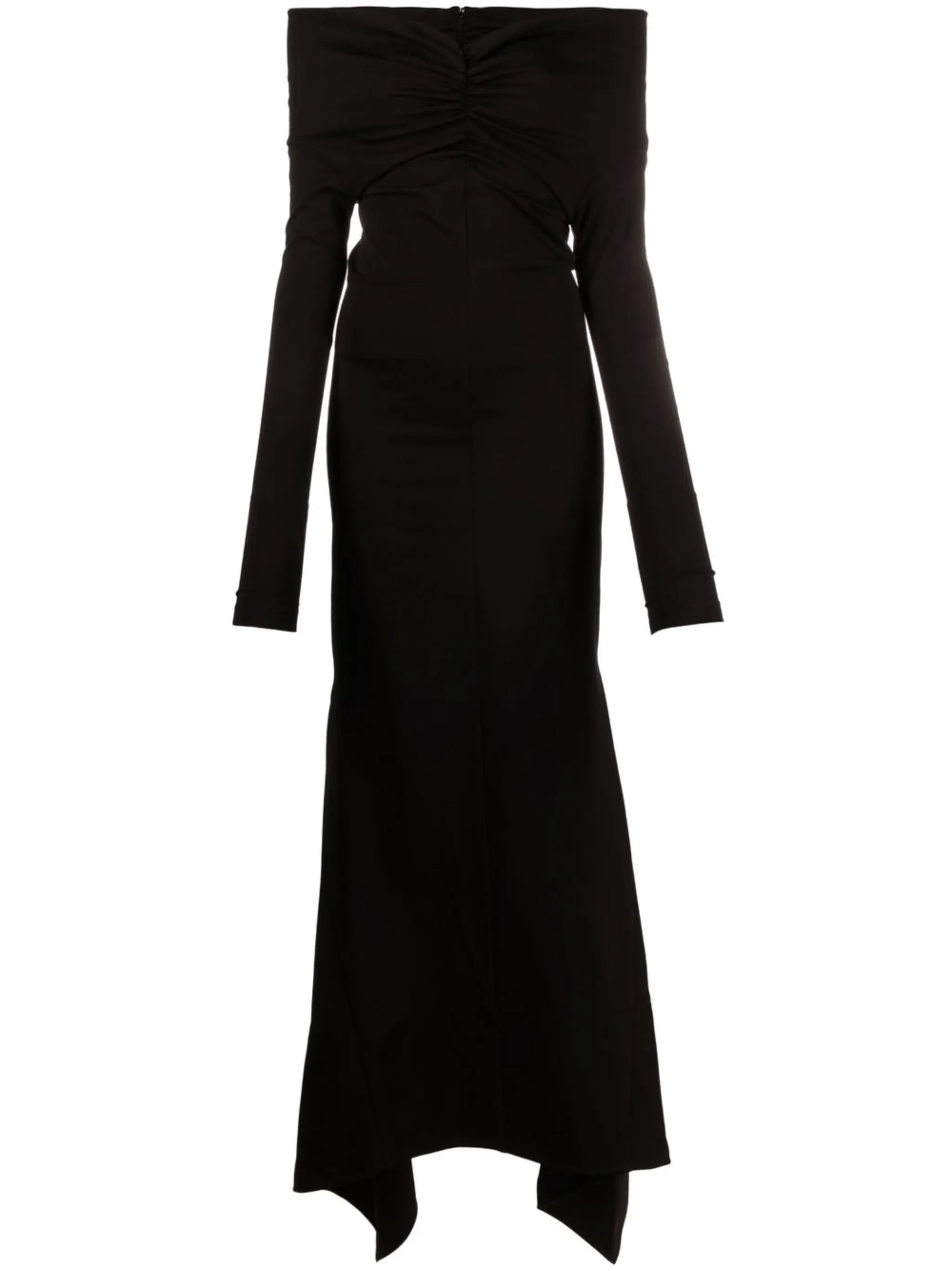 off-shoulder maxi dress
