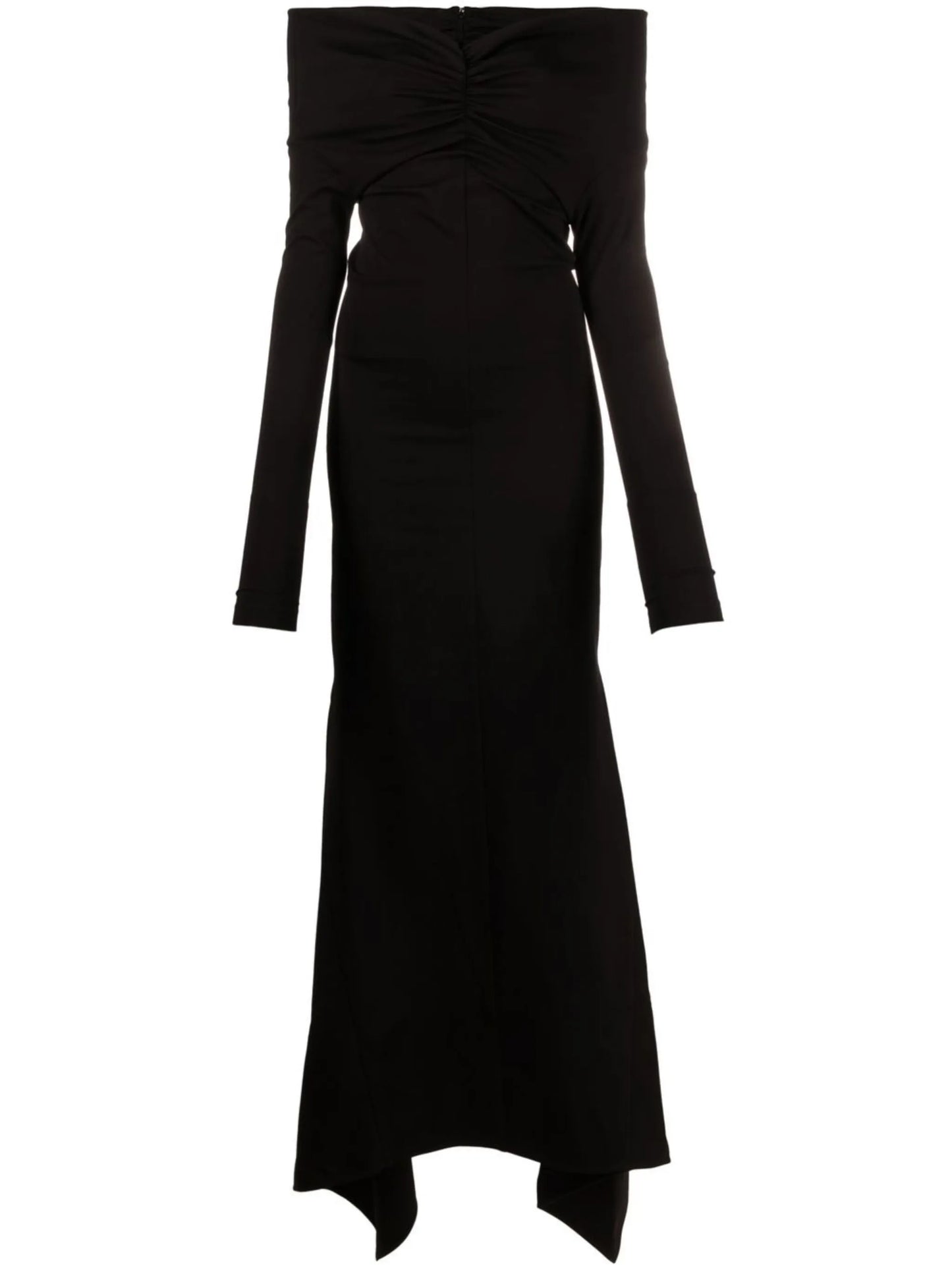 off-shoulder maxi dress