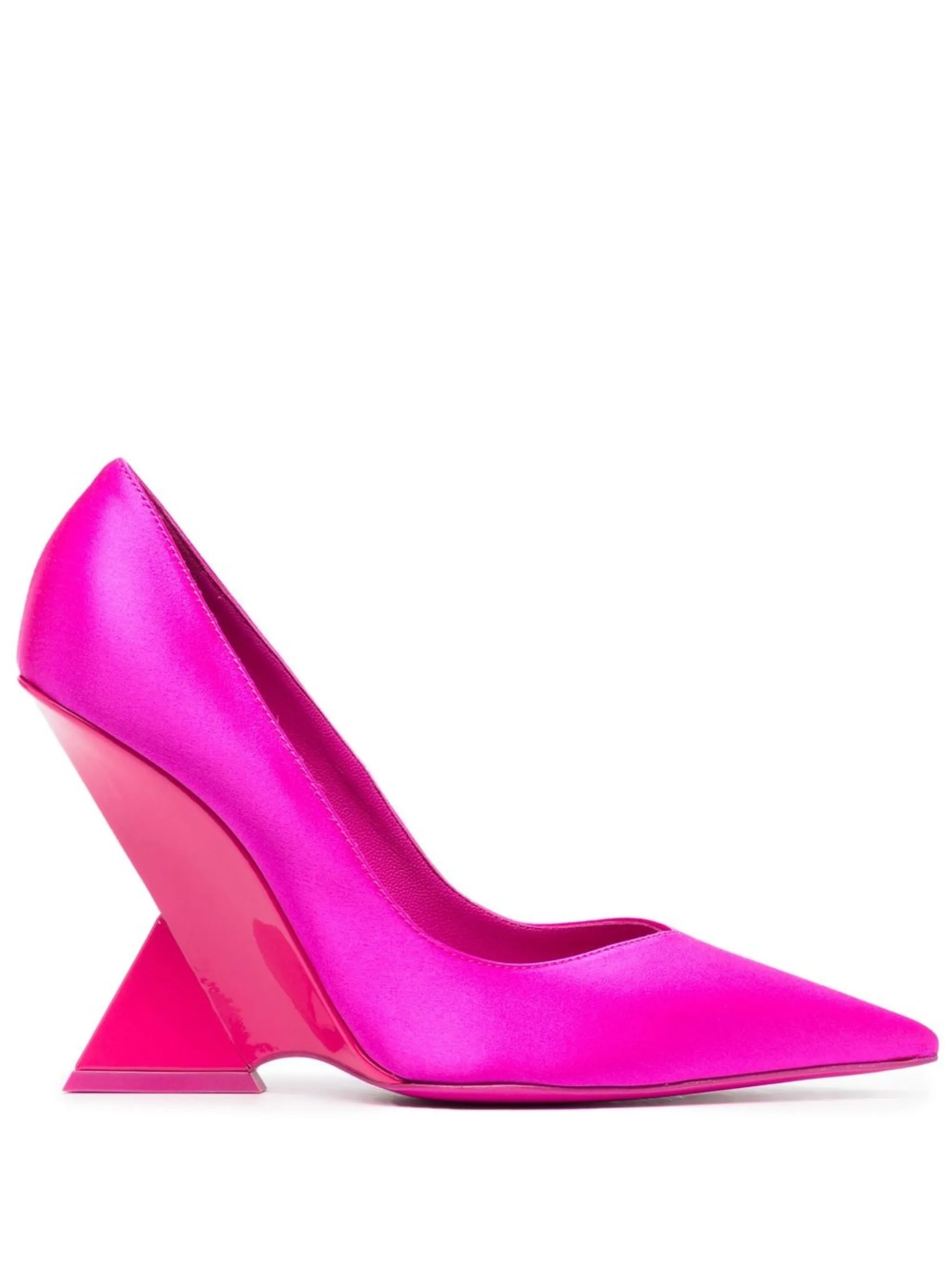 sculpted high-heel pumps