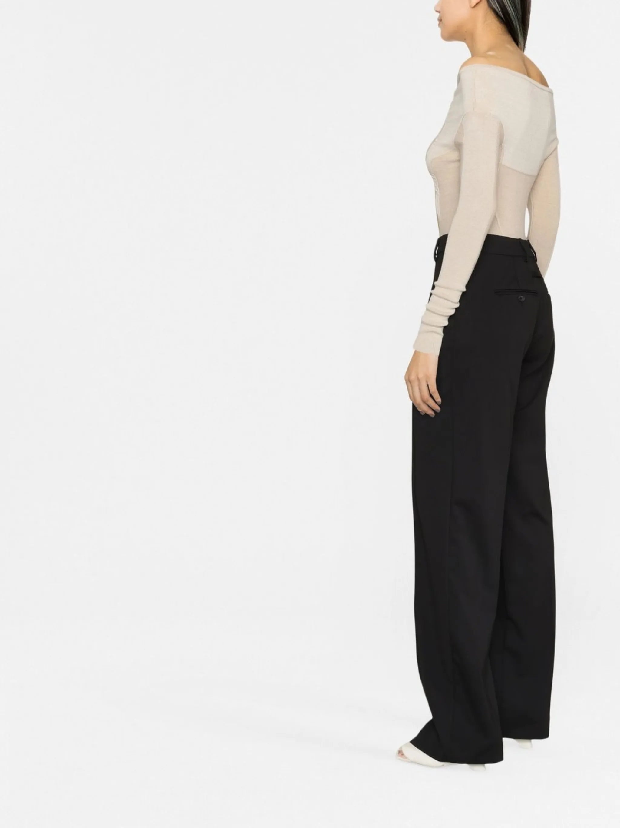 Camargue wide-leg tailored trousers