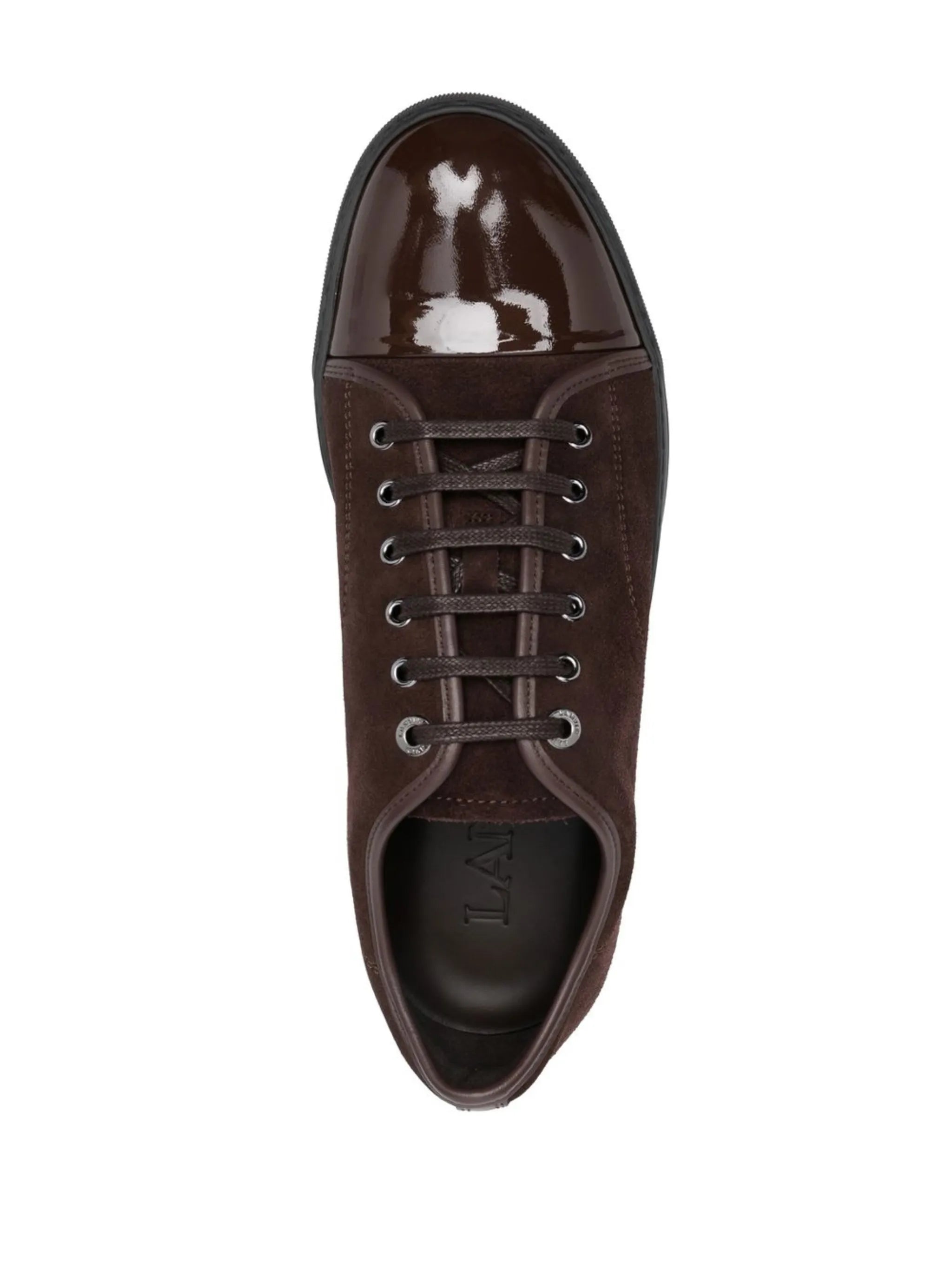 suede low-top trainers