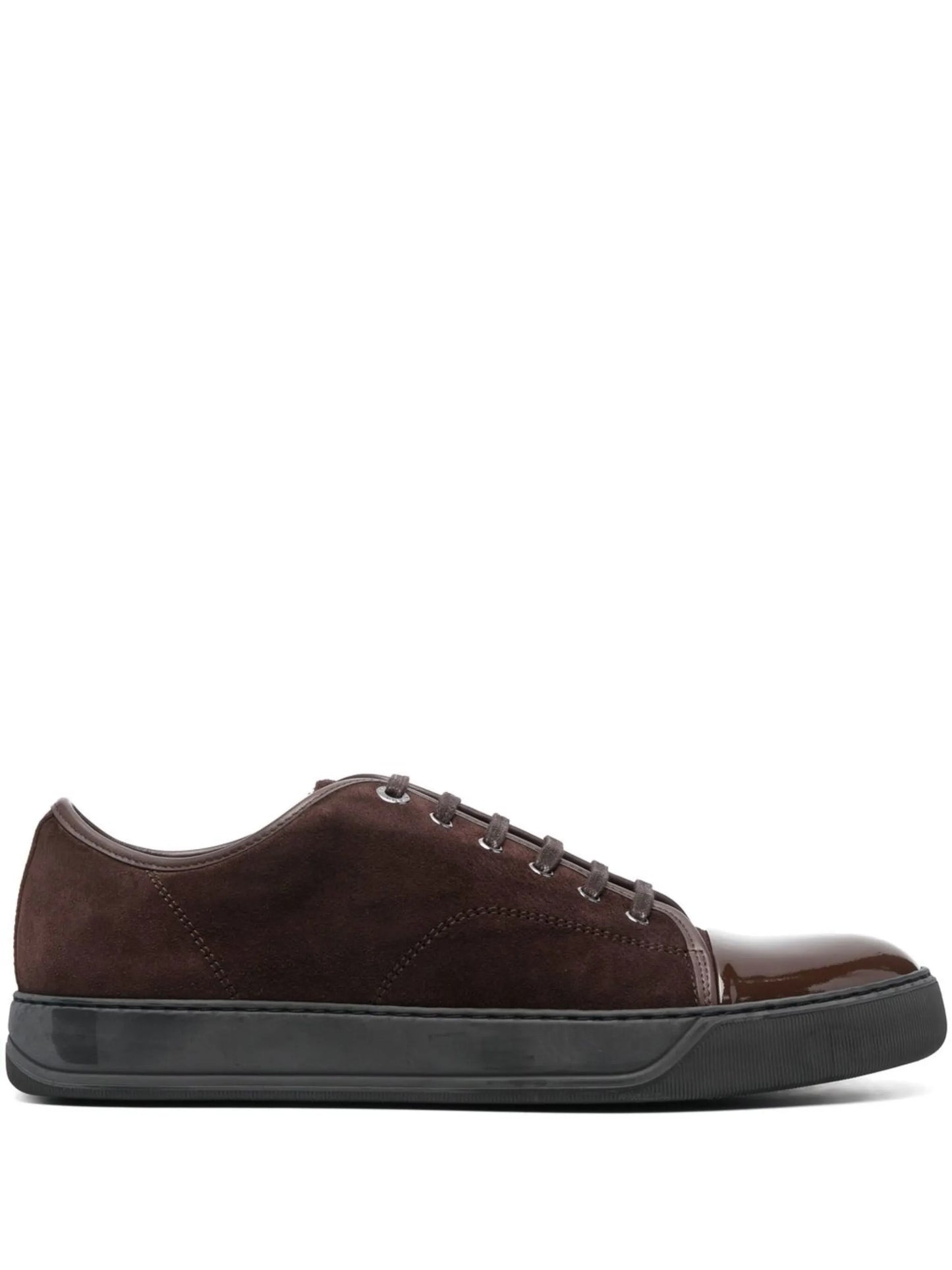 suede low-top trainers