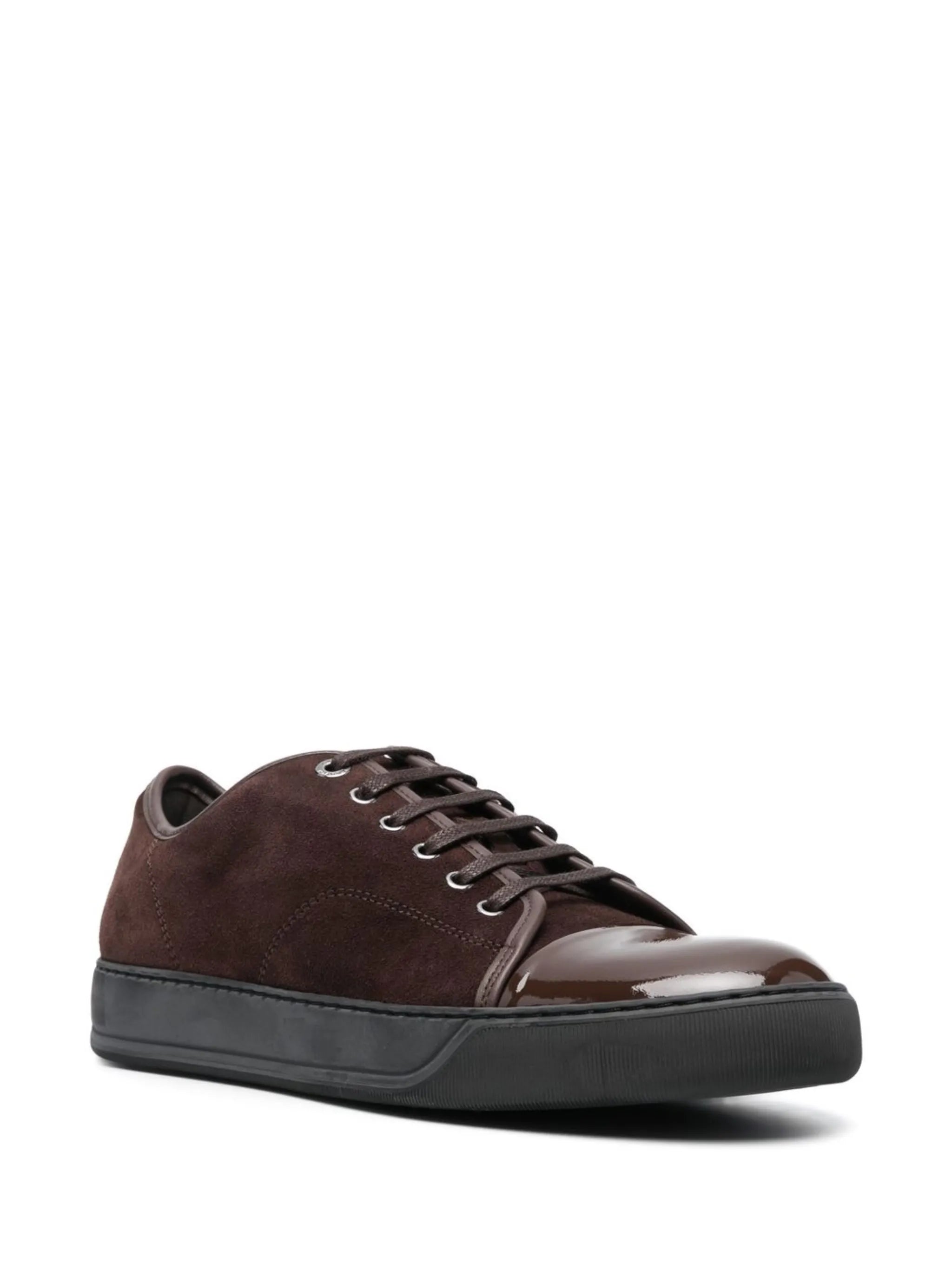 suede low-top trainers
