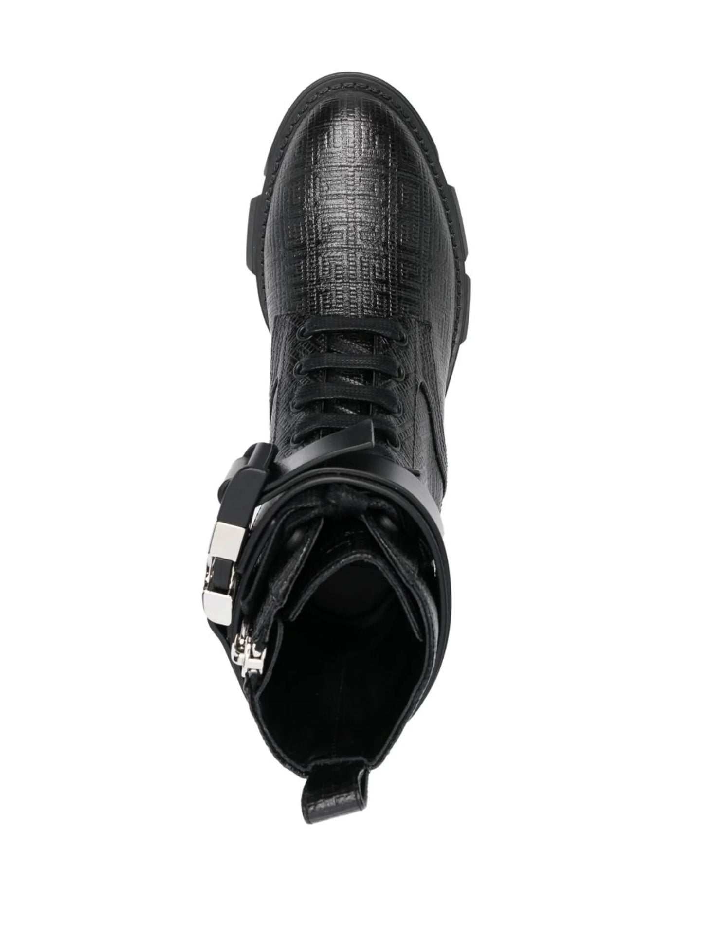 4G-embossed leather ankle boots