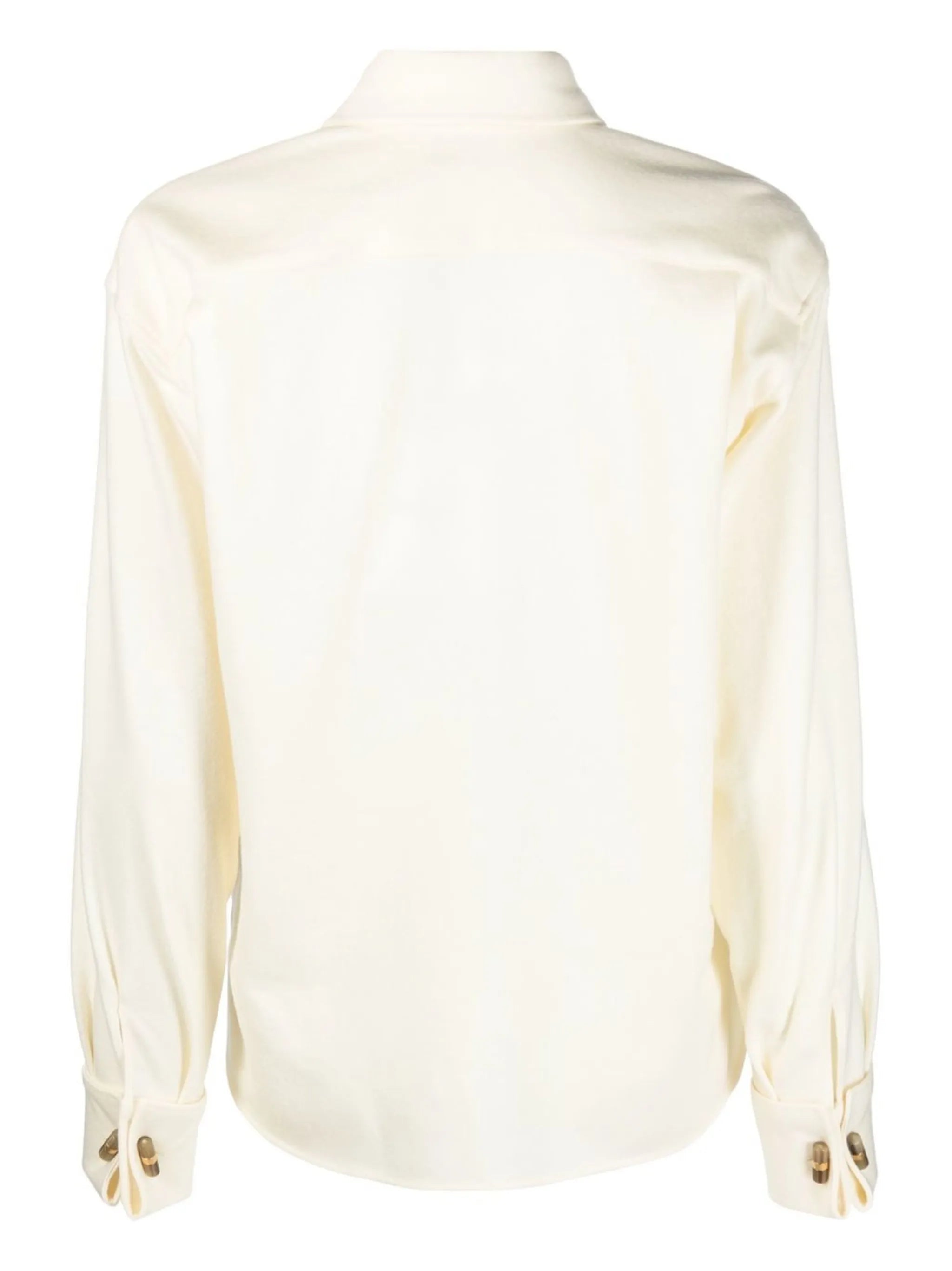 virgin-wool long-sleeve shirt