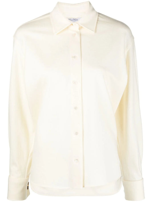 virgin-wool long-sleeve shirt